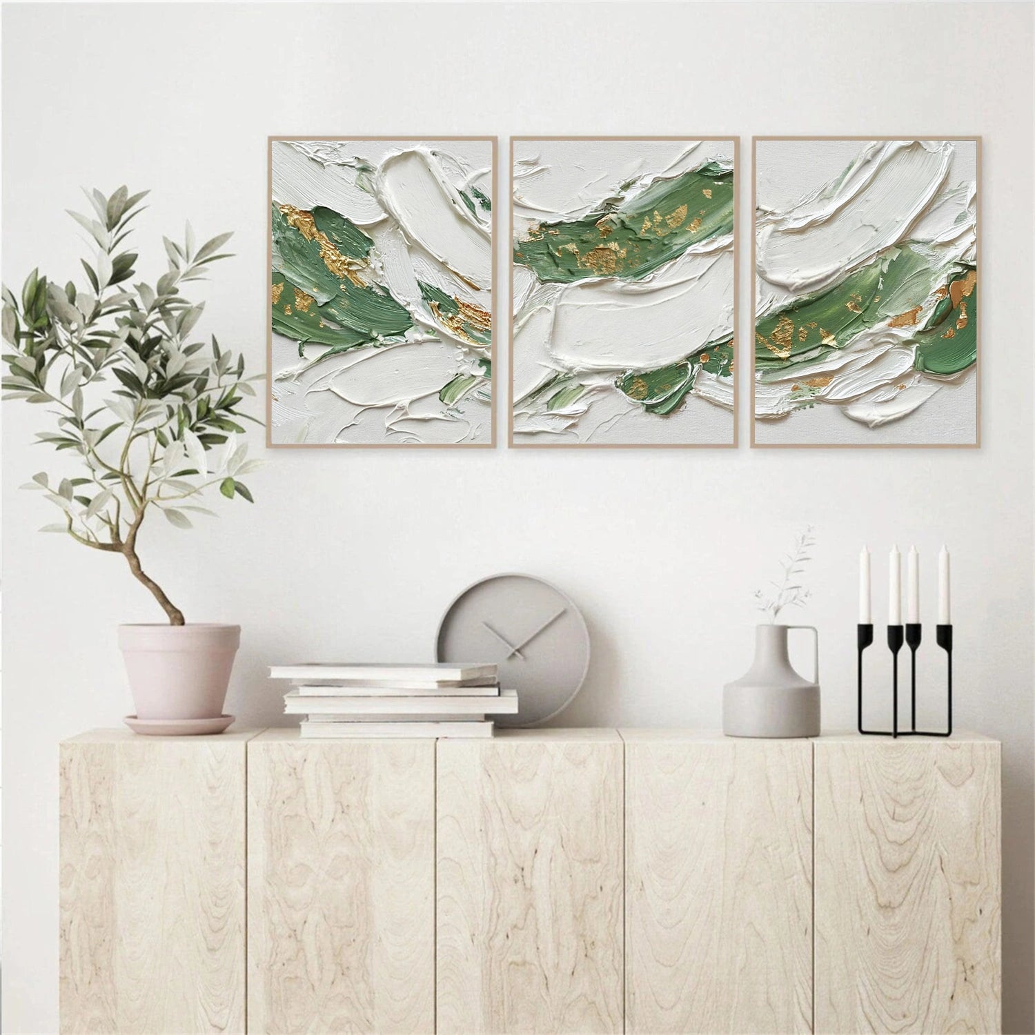 Abstract Texture Wall Art Set of 3 # AB666