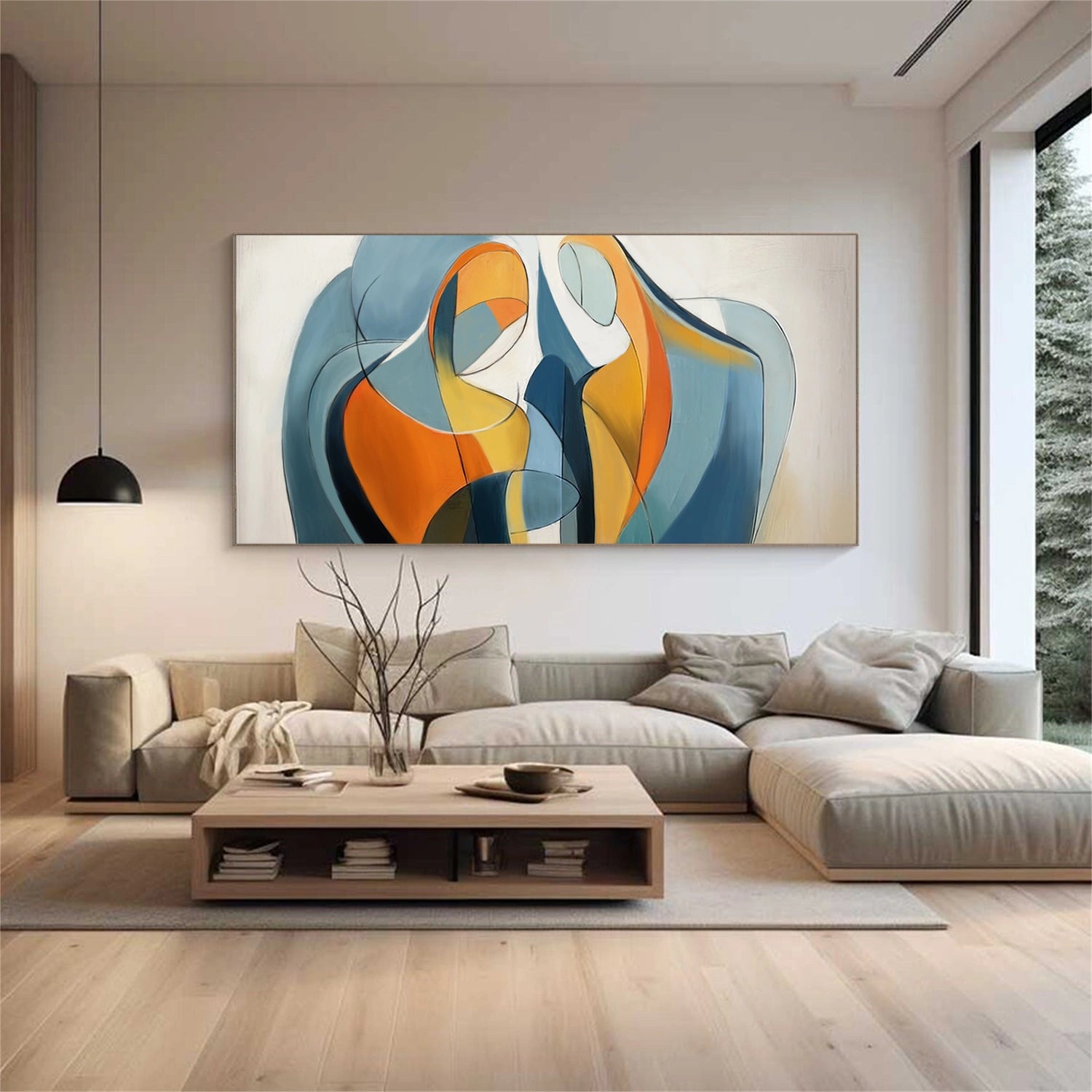 Contemporary Abstract Minimalist Wall Art #CW038