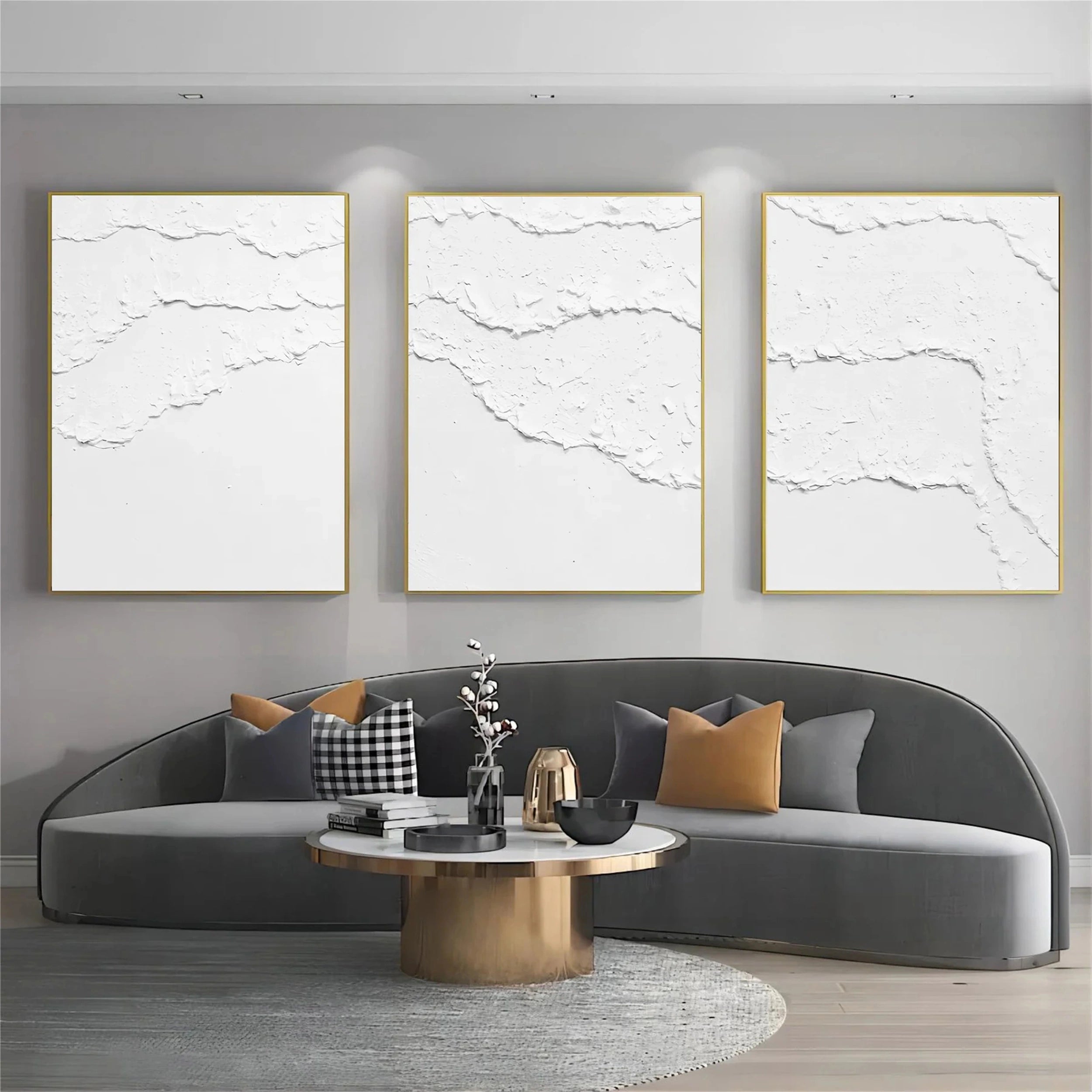 Minimalistic Balance Canvas Painting Set of 3 #MM284