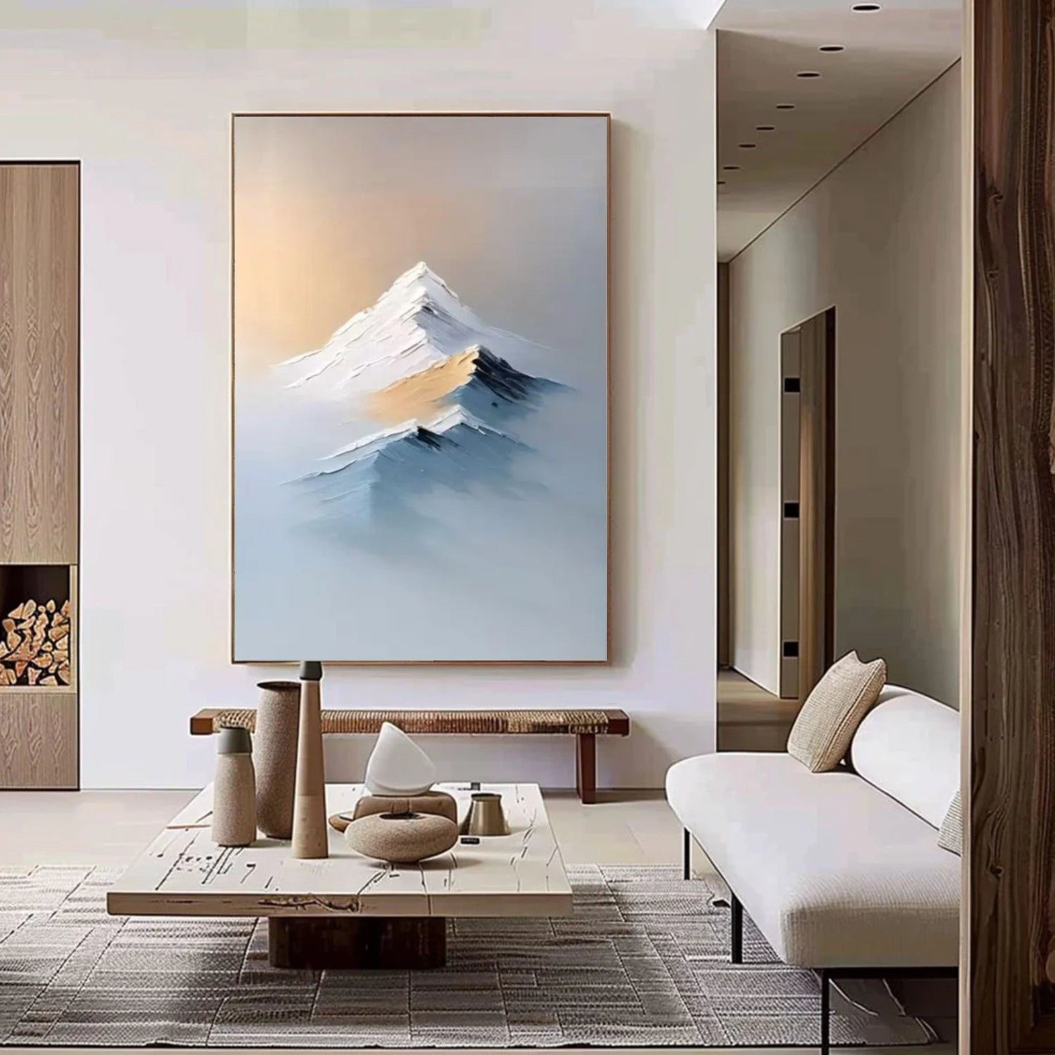 Abstract Mountain Canvas Art #MM320