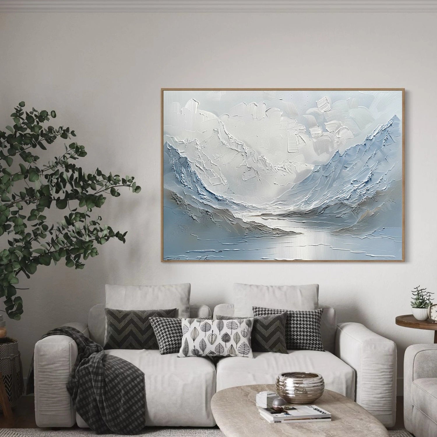 Minimalist Mountain Texture Canvas # MM420