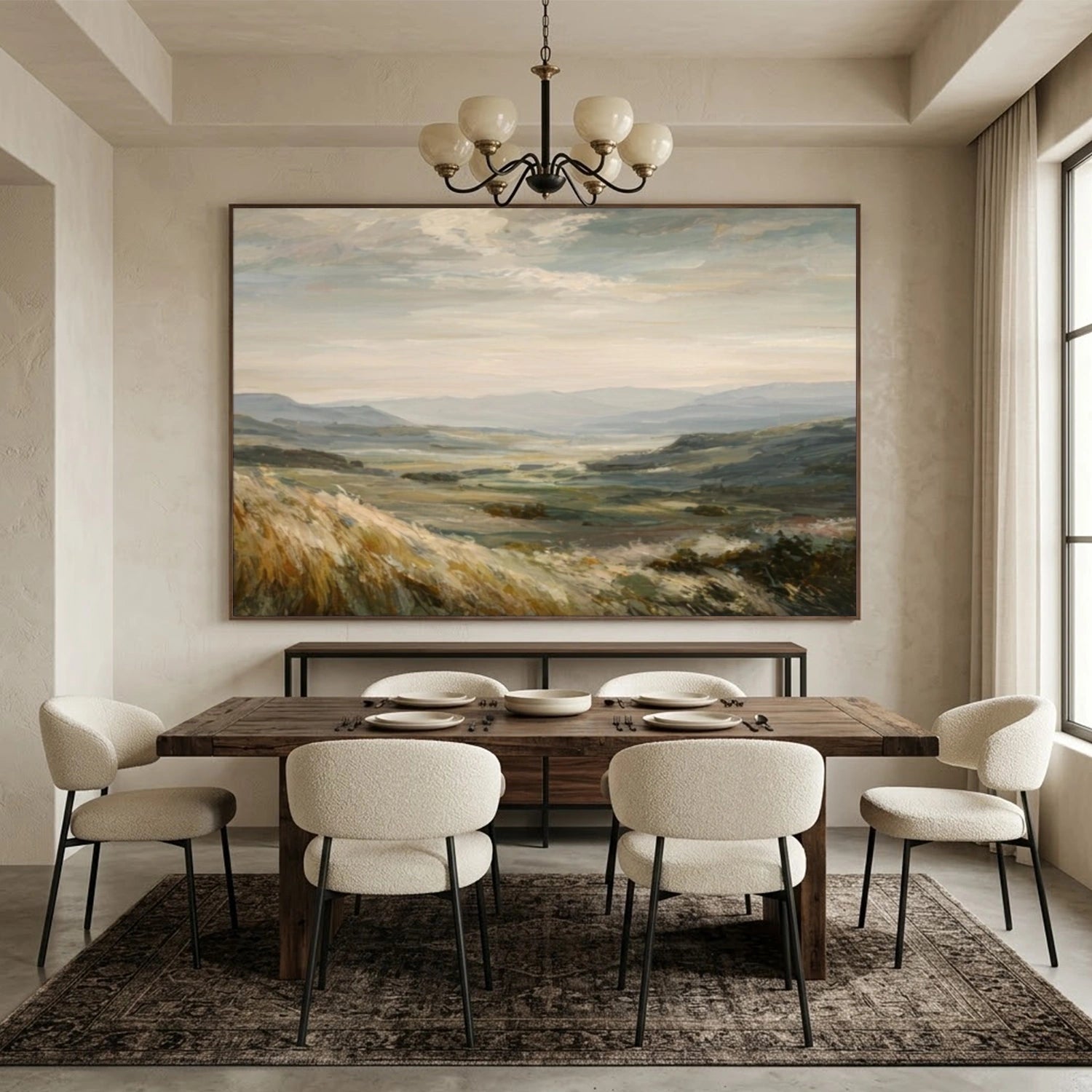 Minimalist Mountain Texture Canvas # MM444