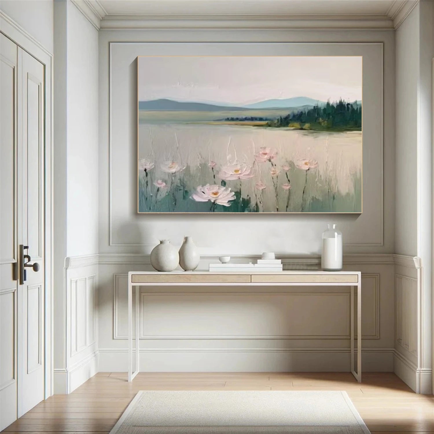 Flower & Tree Abstract Canvas Art #FT 307