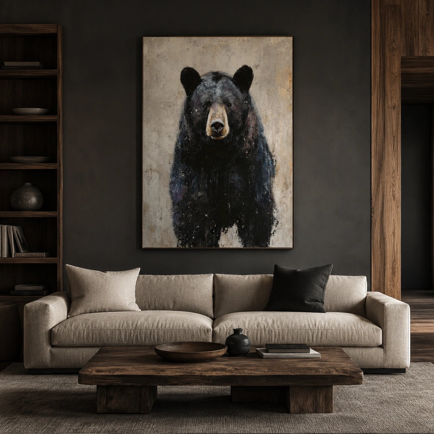 Abstract Animal Canvas Art #AP247