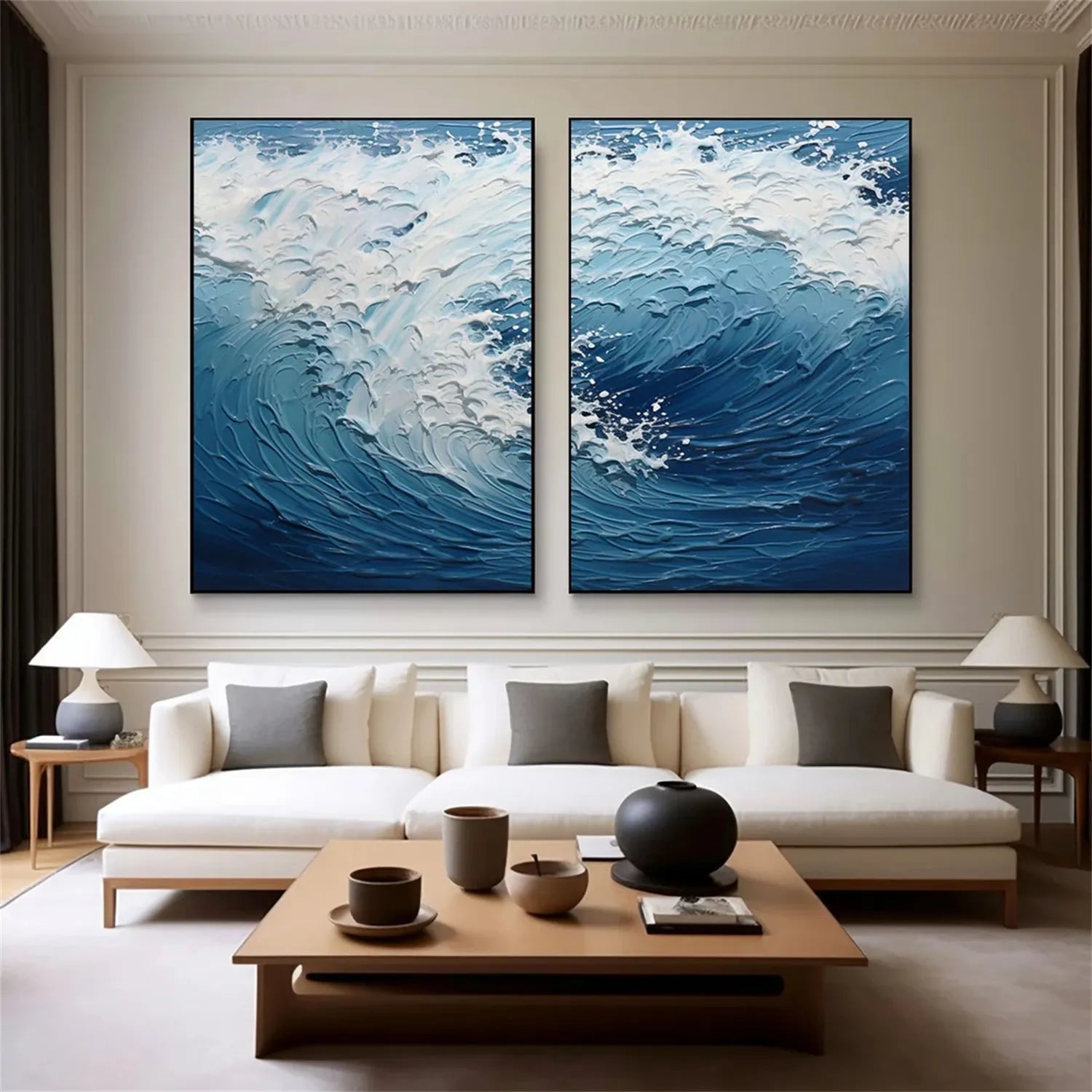 Ocean And Sky Painting Set of 2#OS 196