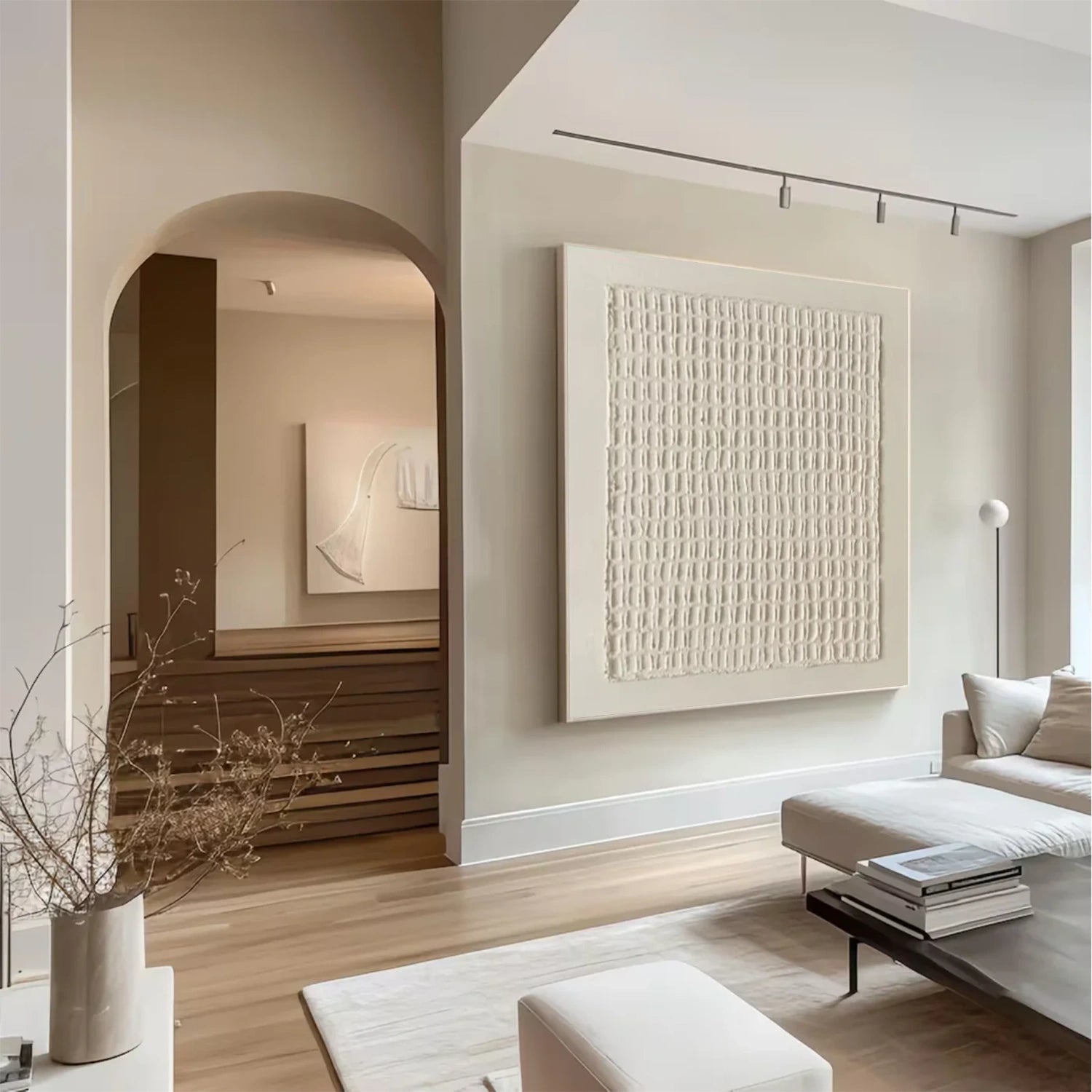 Beige & Brown Abstract #BB136