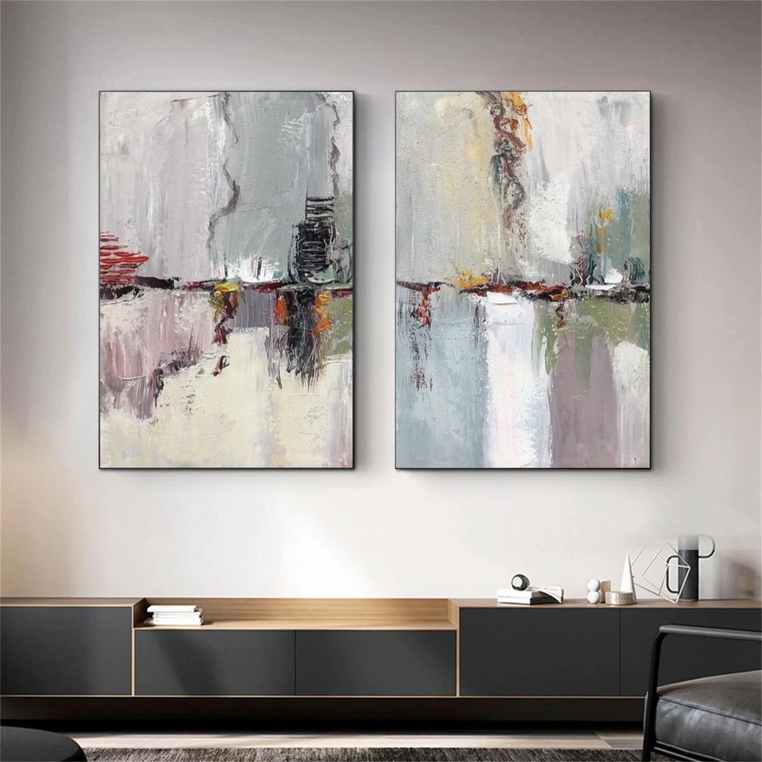 Abstract Painting Set of 2 #AB 412