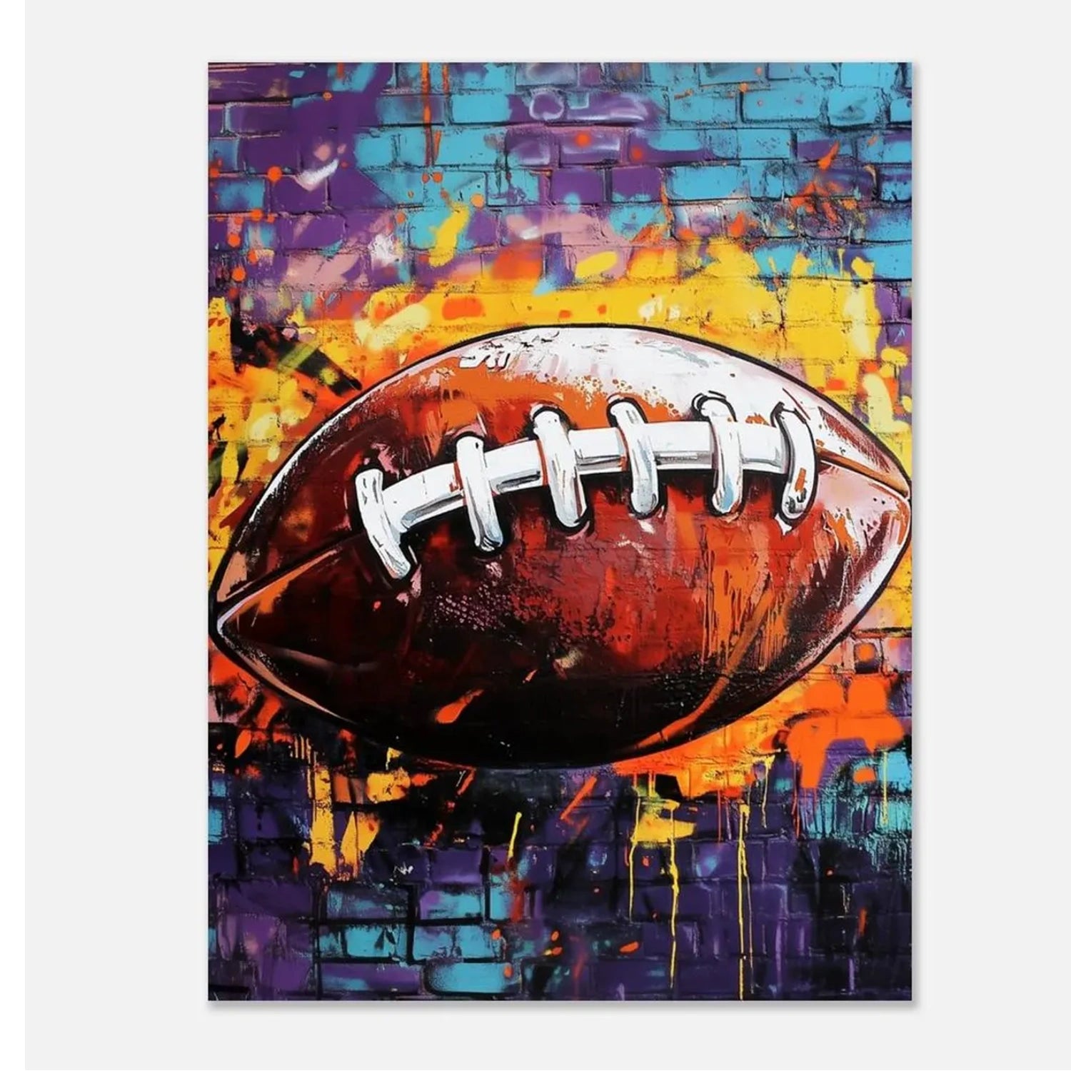 American Football Sport Art Painting Canvas #SA002