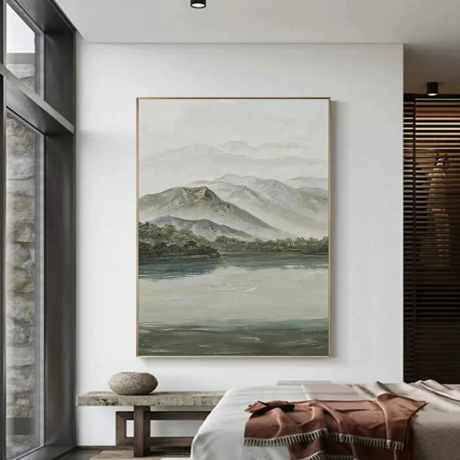 Minimalist Mountain Texture Canvas # MM428