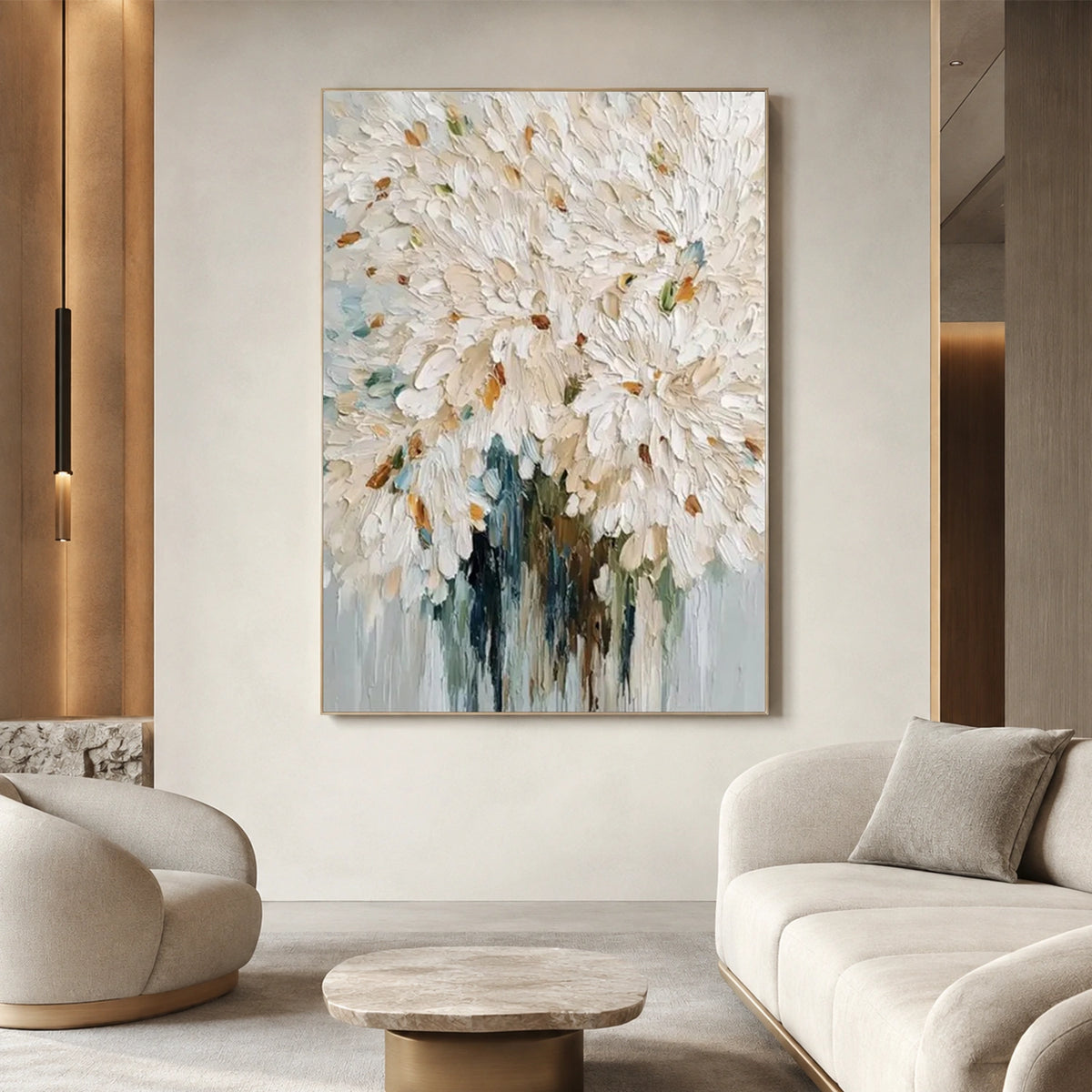 Flower & Tree Abstract Texture Canvas #FT 437