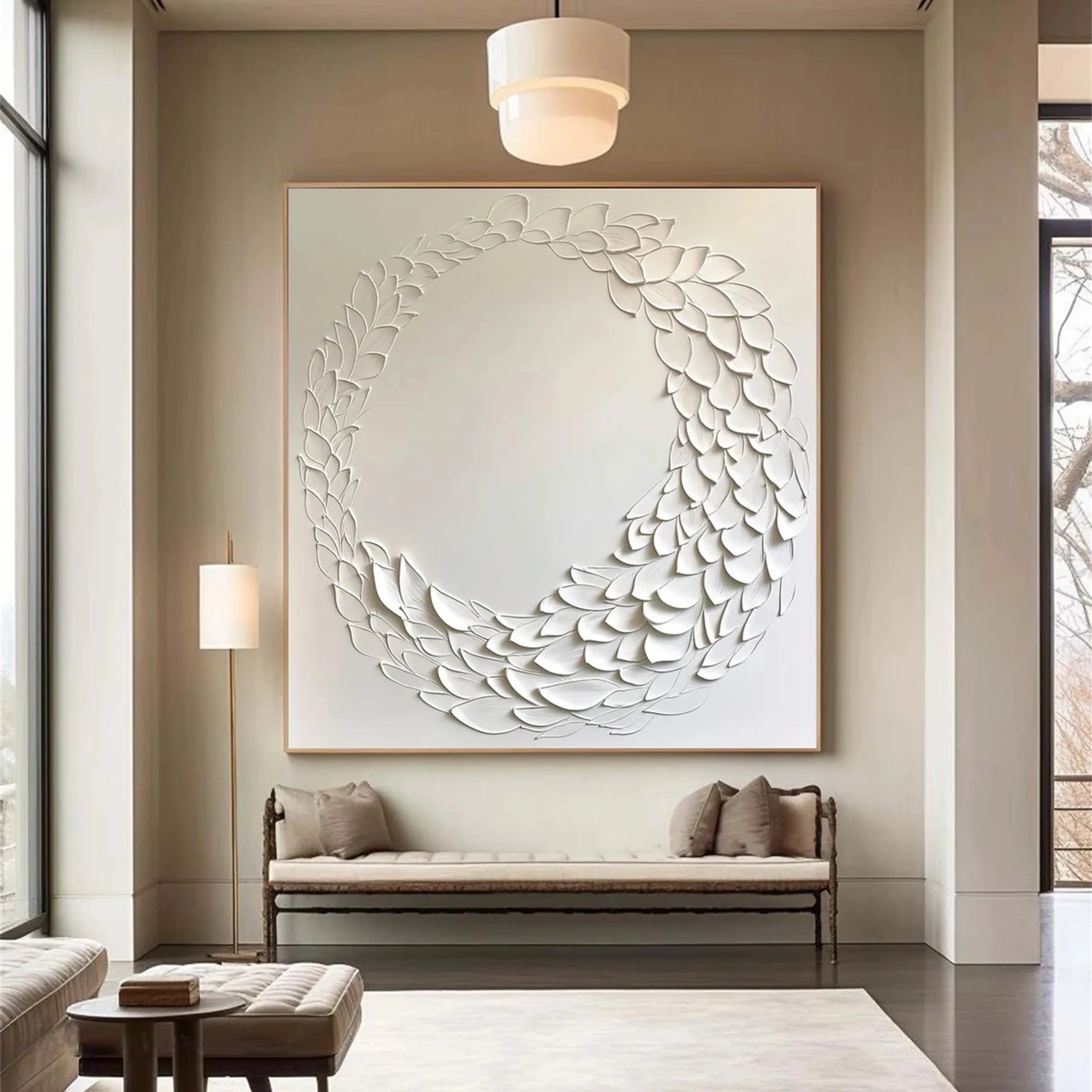 Plaster Art Minimalist Textured Painting #MM190