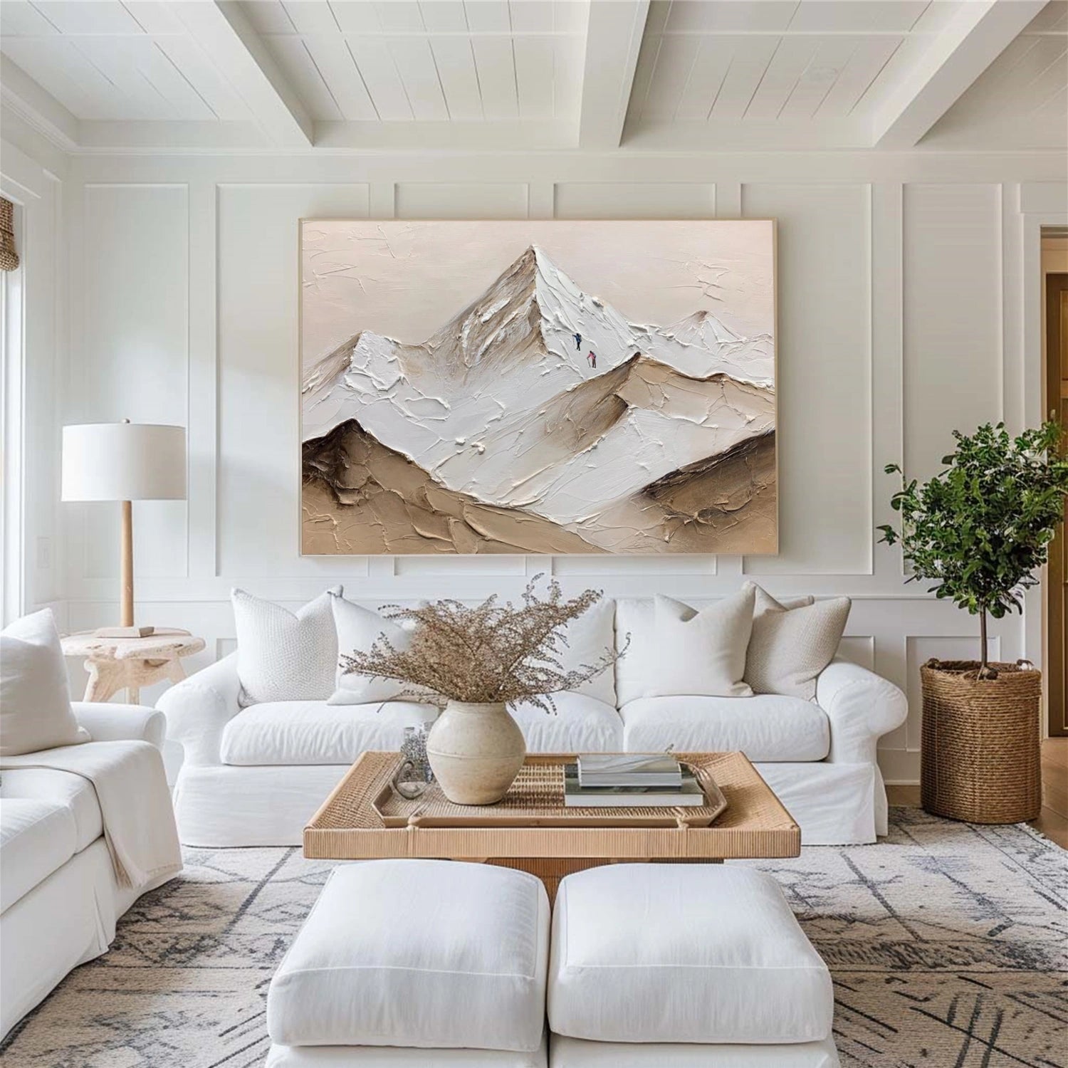Minimalist Mountain Texture Canvas # MM408