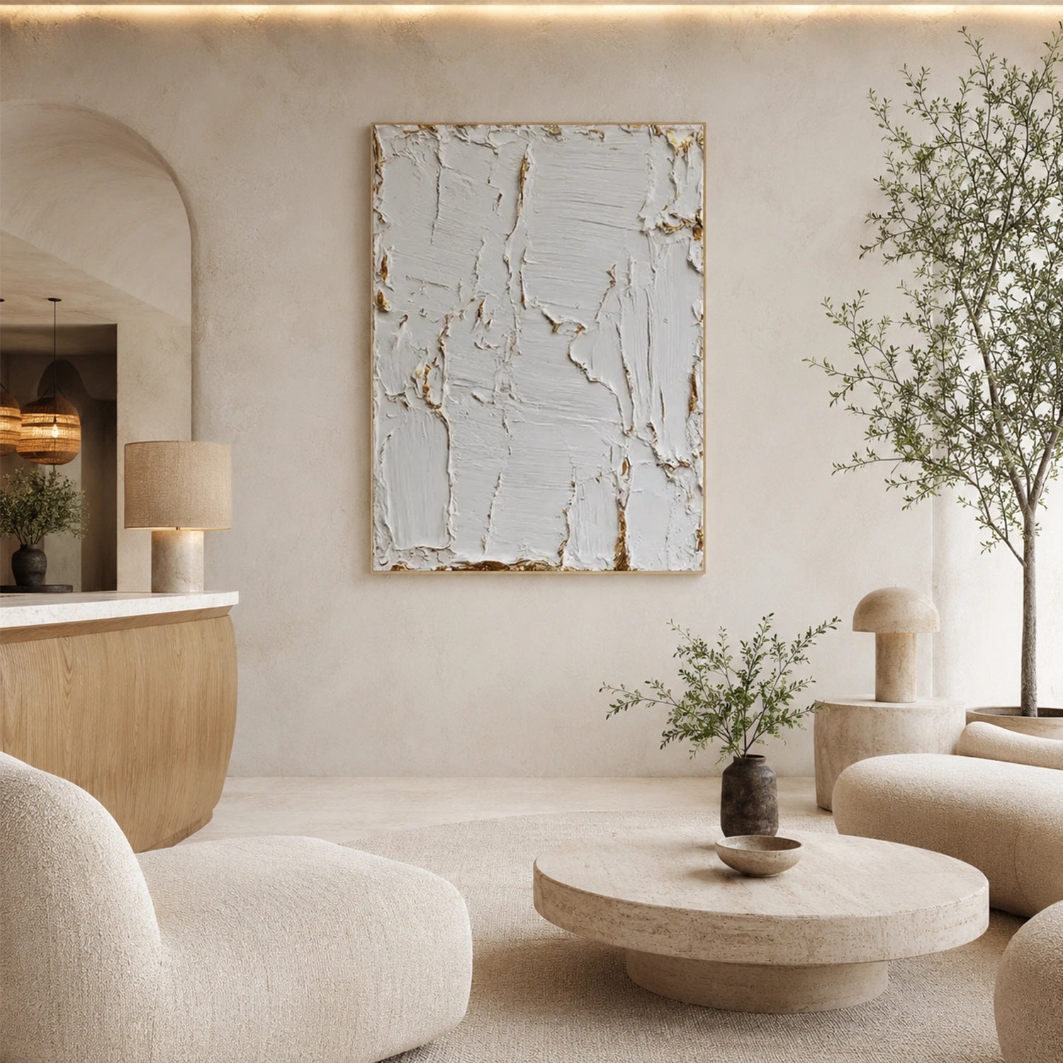 Minimalist Textured Canvas # MM458