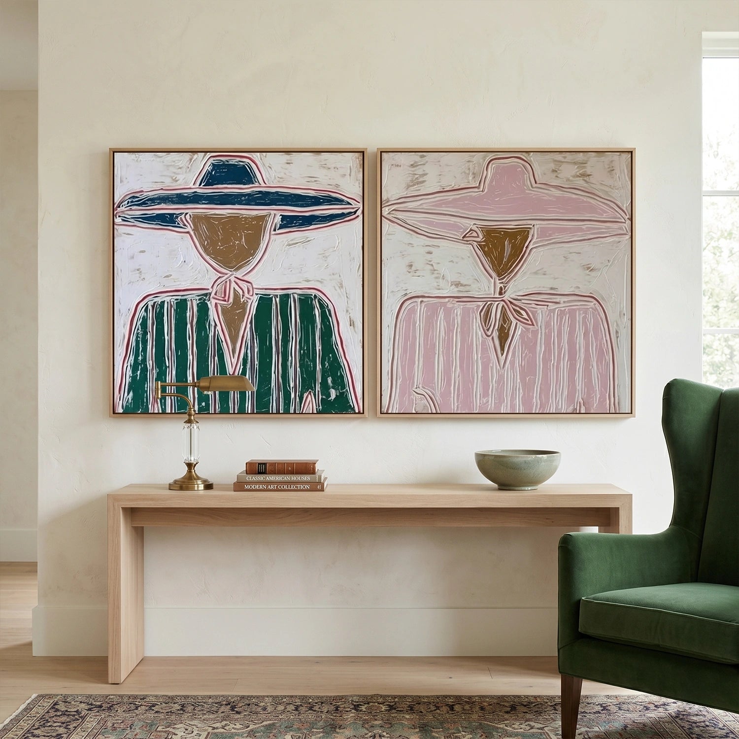 Americana Wall Art Square Set of 2 #VE086