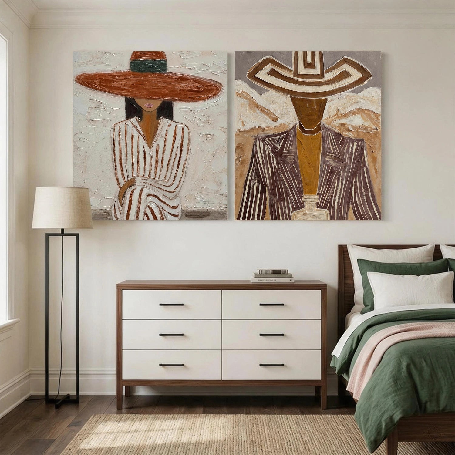 Americana Wall Art Square Set of 2 #VE004