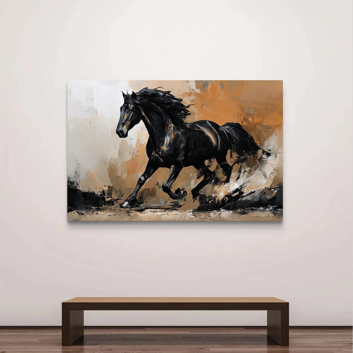 Abstract Animal Horse Texture Canvas Art #AP229