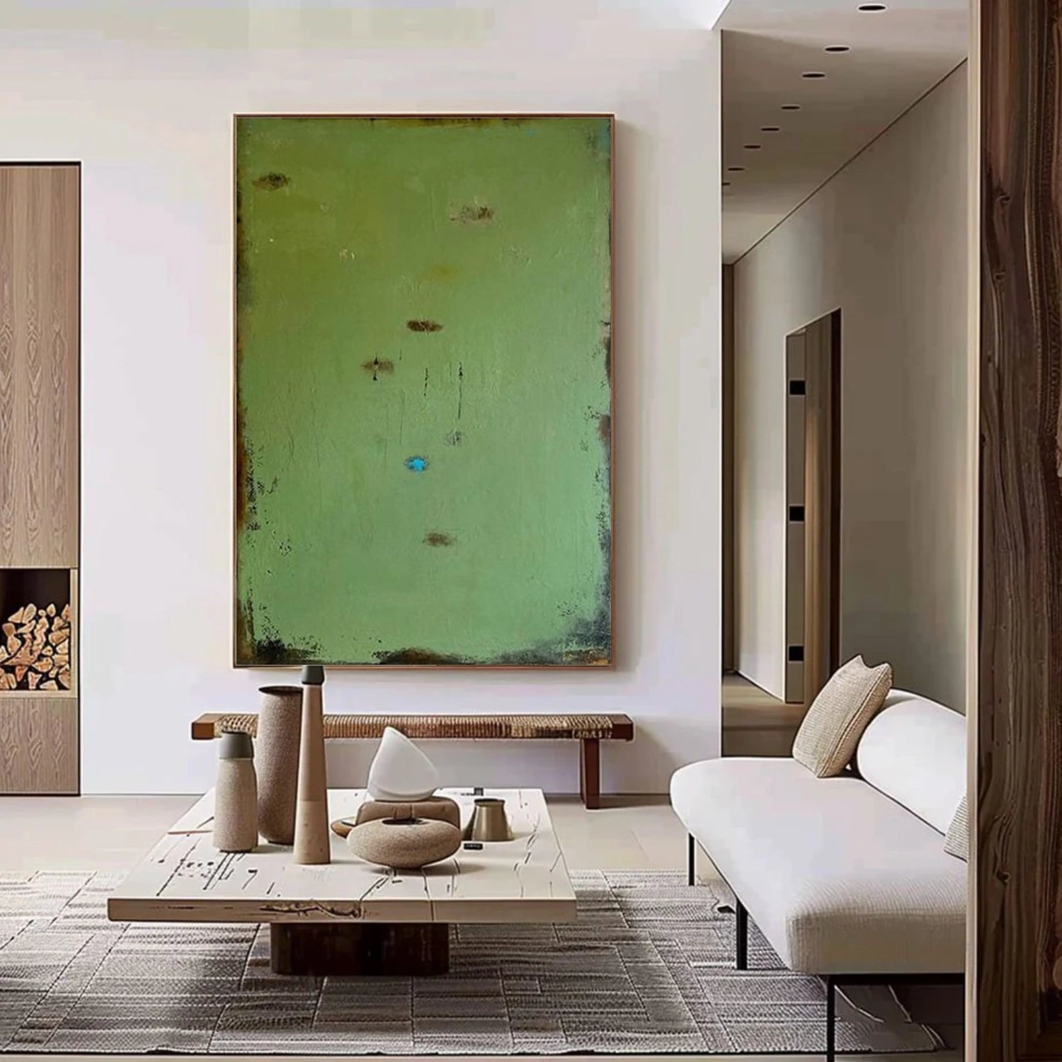 Green Wabi Sabi Wall Art # WS421