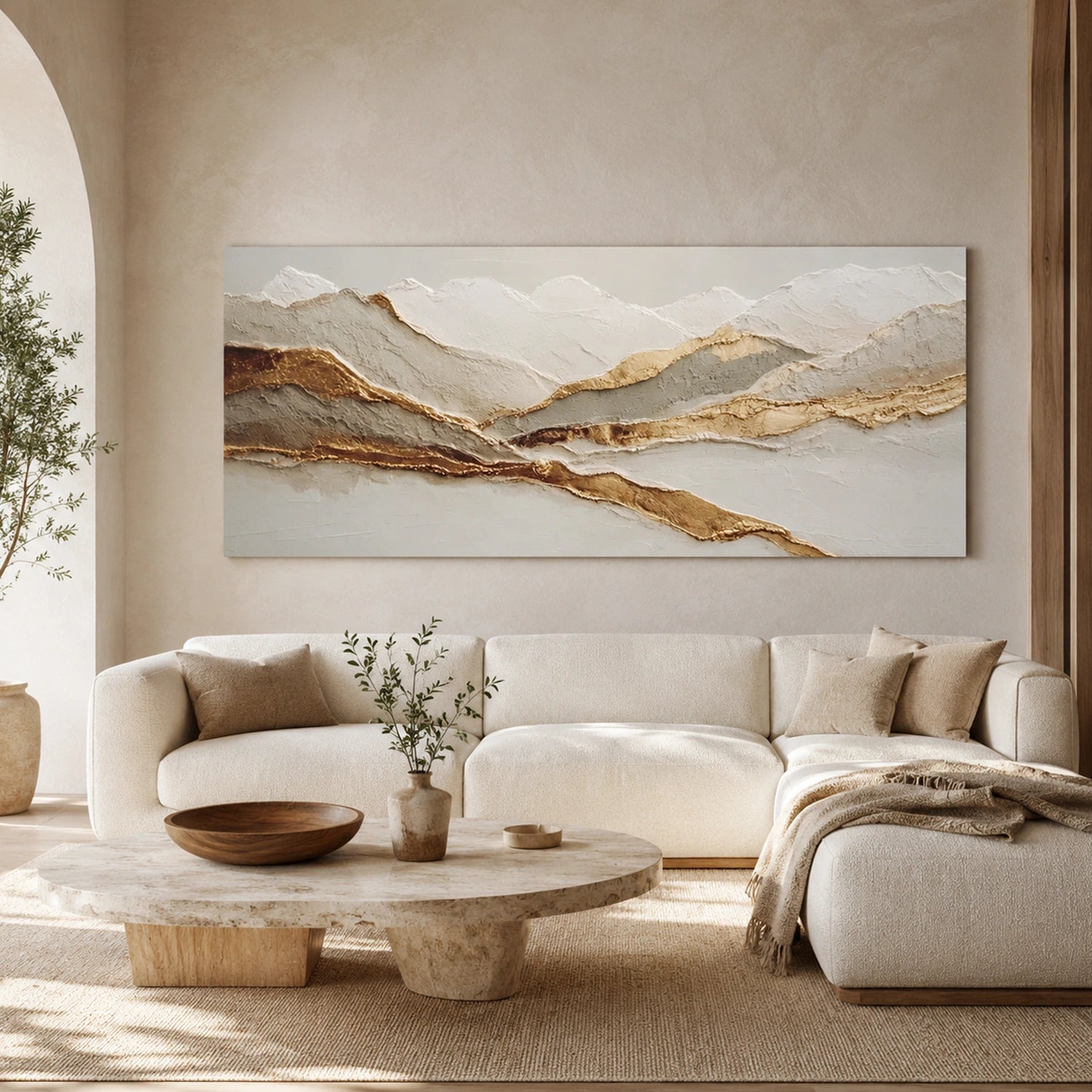 Minimalist Mountain Texture Canvas # MM461