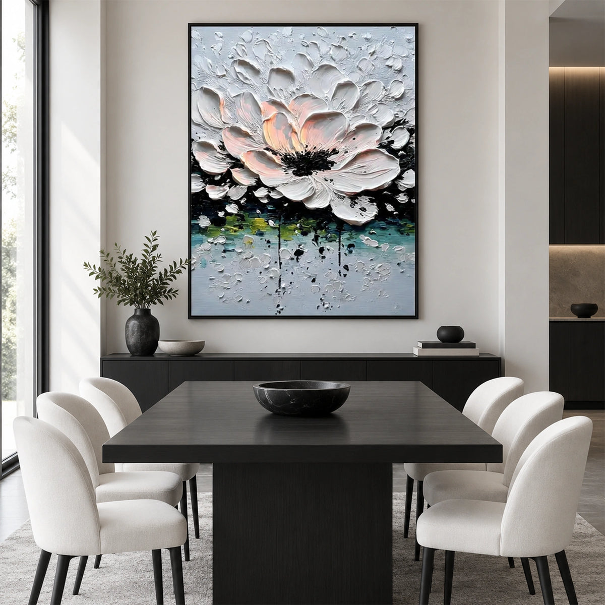 Flower & Tree Abstract Texture Canvas #FT 429