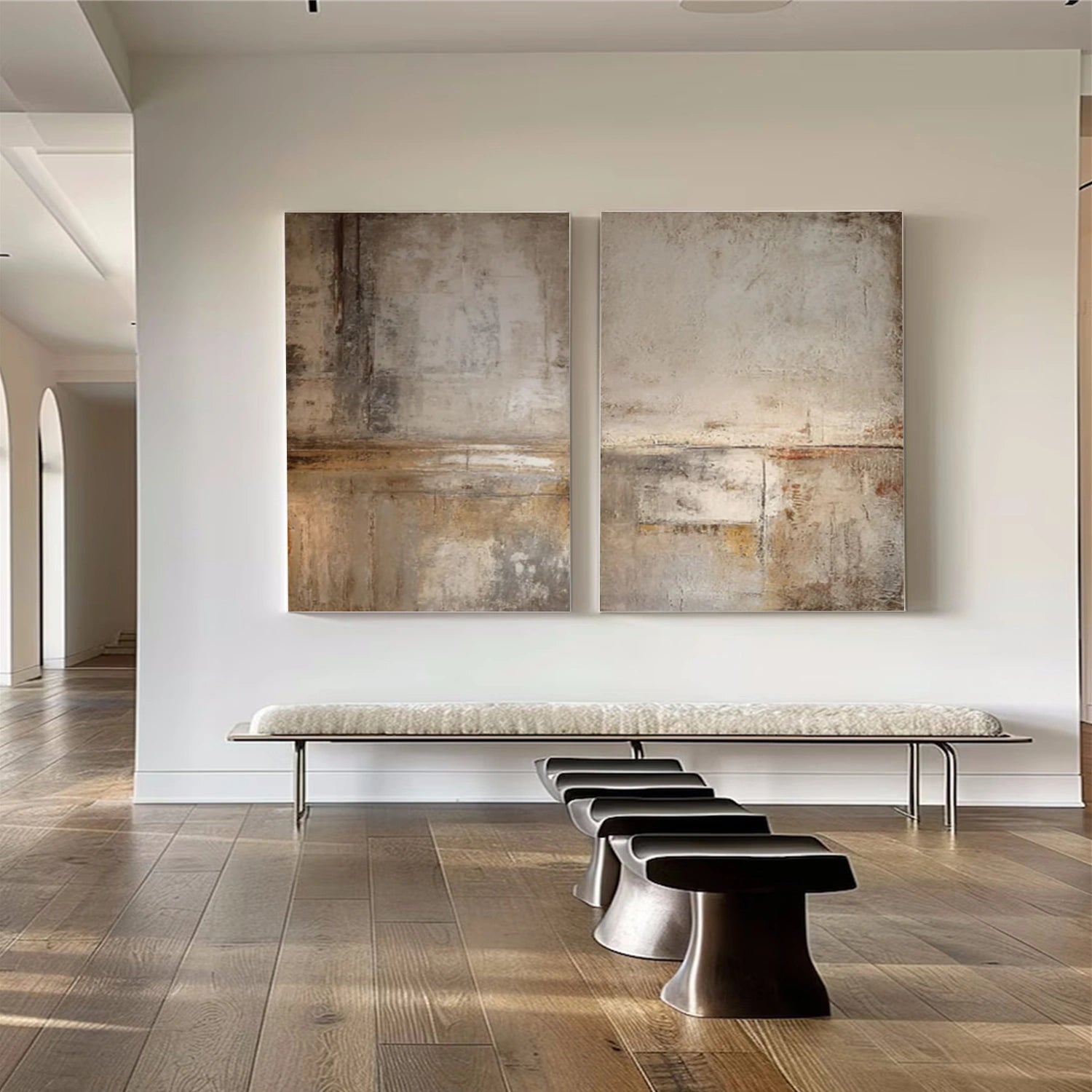 Abstract Wall Art Set of 2 #AB612