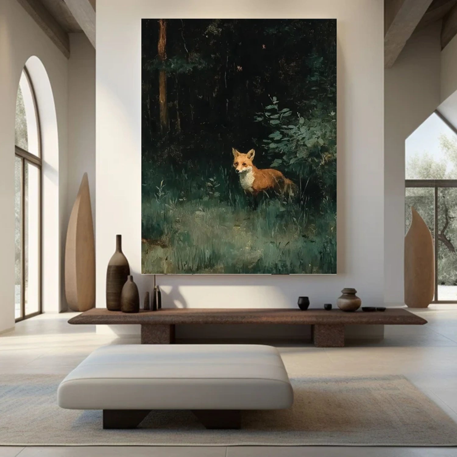 Abstract Animal Canvas Art #AP223