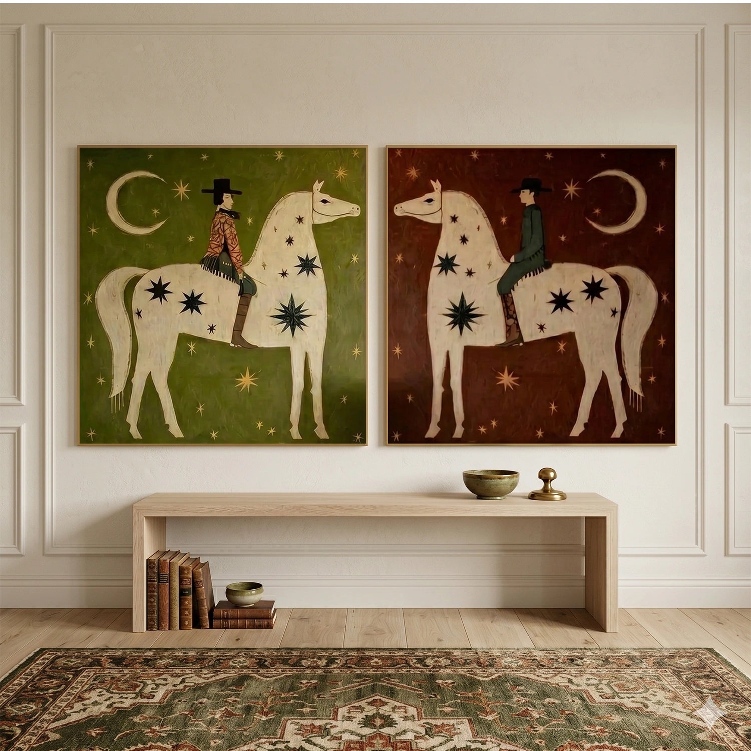 Americana Wall Art Square Set of 2 #VE085