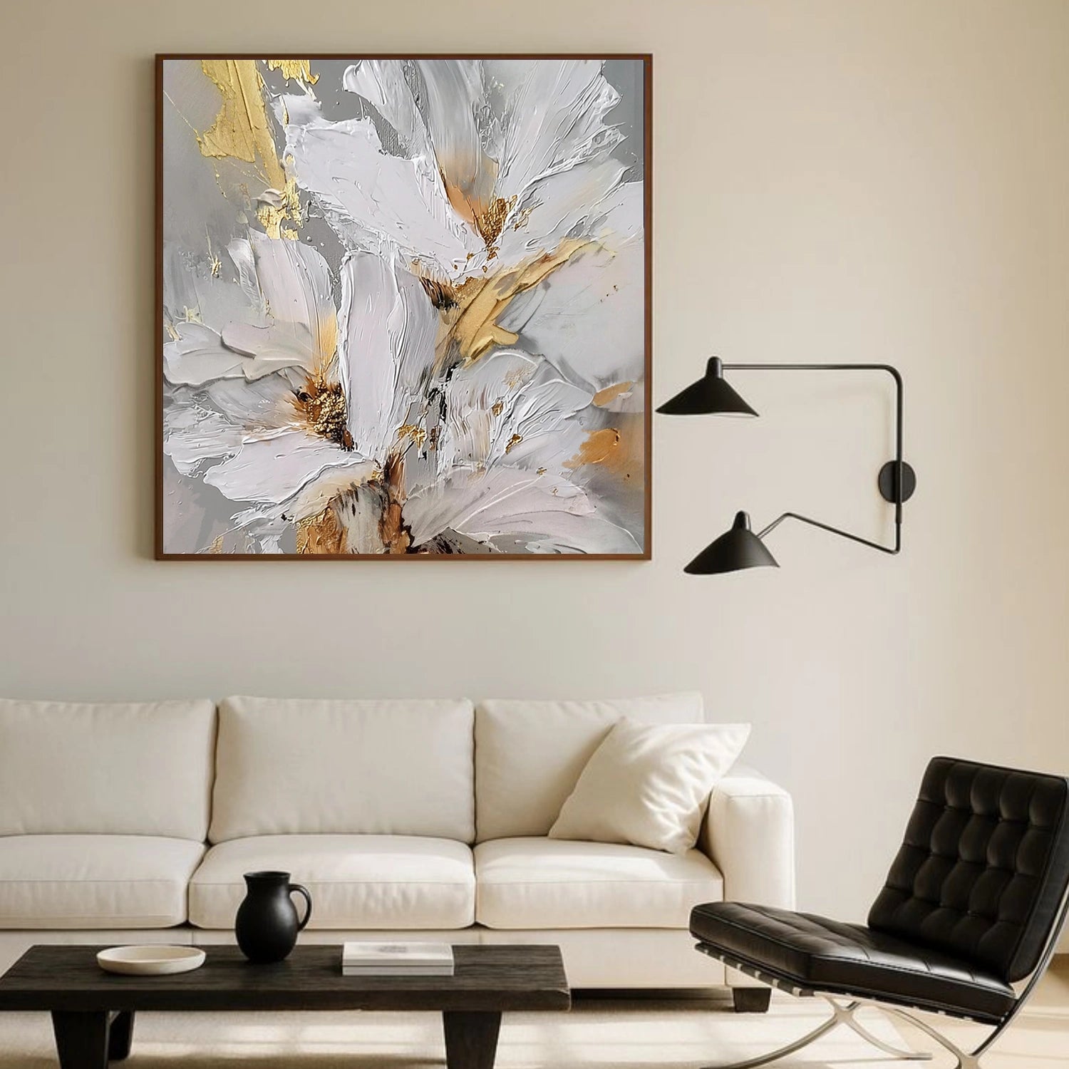 Flower & Tree Abstract Texture Canvas Art # FT 335