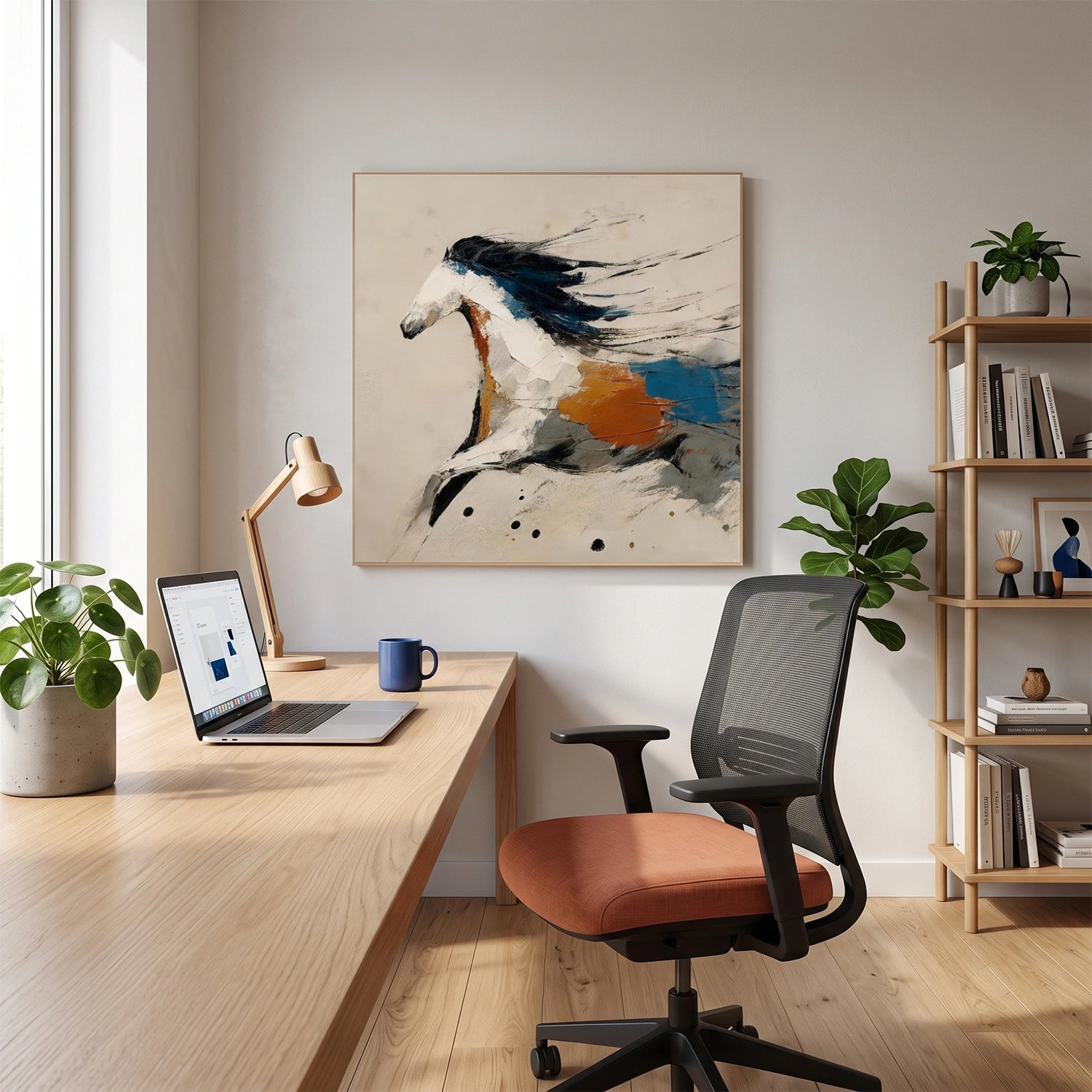 Abstract Animal Canvas Art #AP237