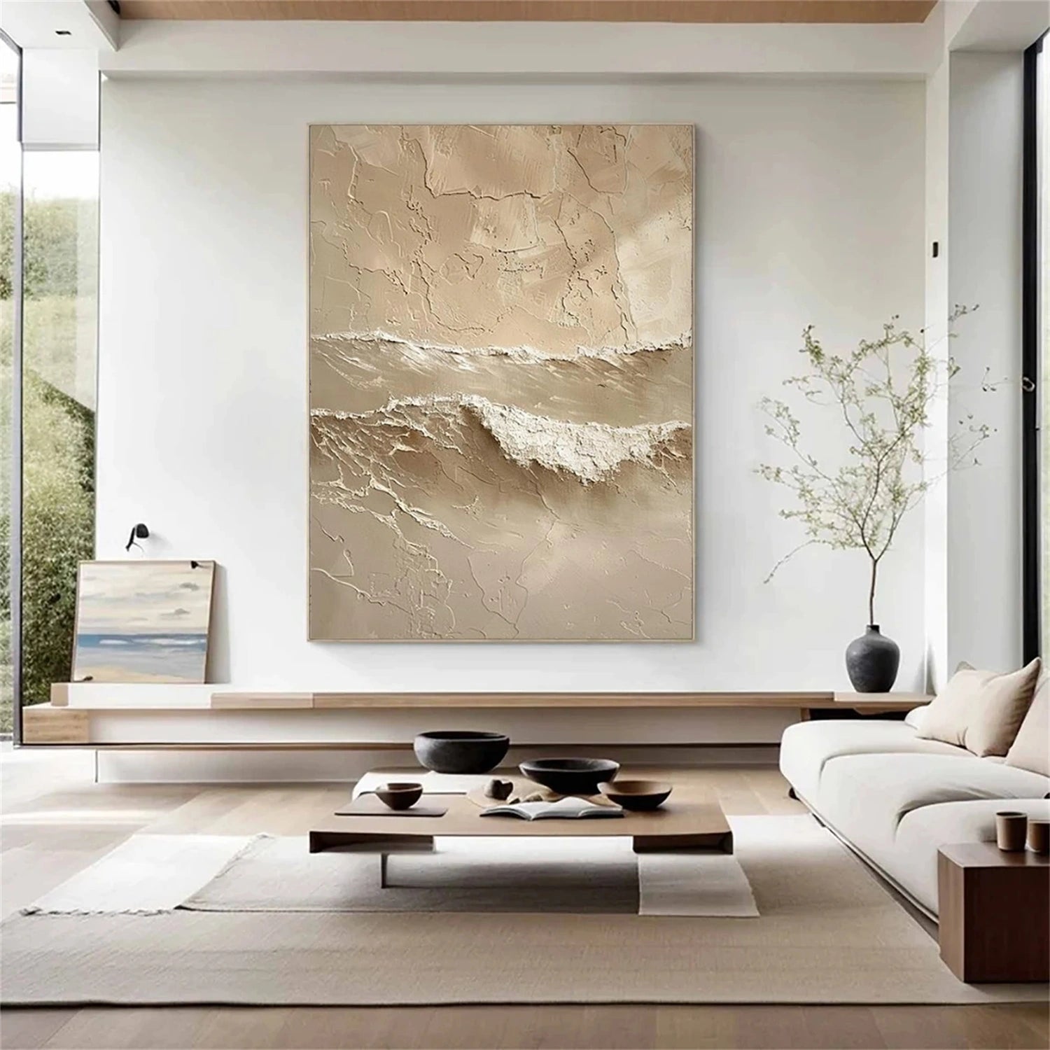 Minimalist Mountain Texture Canvas # MM405