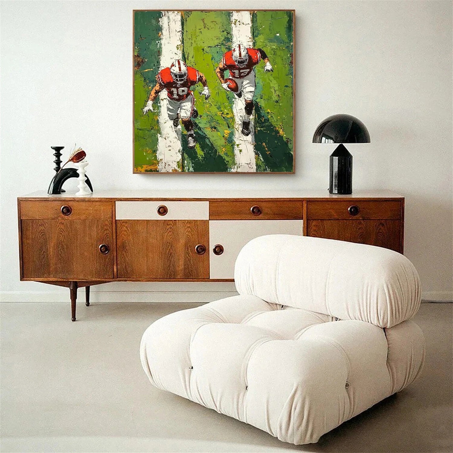 American Football Sport Art Textured Painting Canvas #SA004