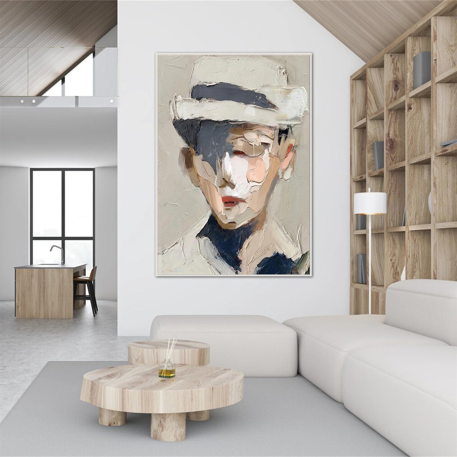 Abstract Portrait Texture Wall Art #PT 070