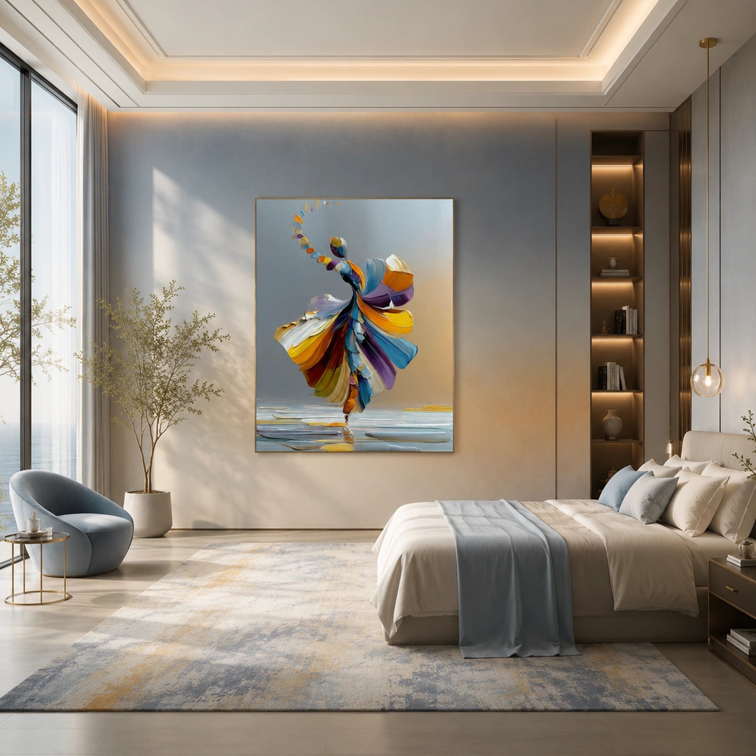 Abstract Portrait Texture Wall Art #PT 076