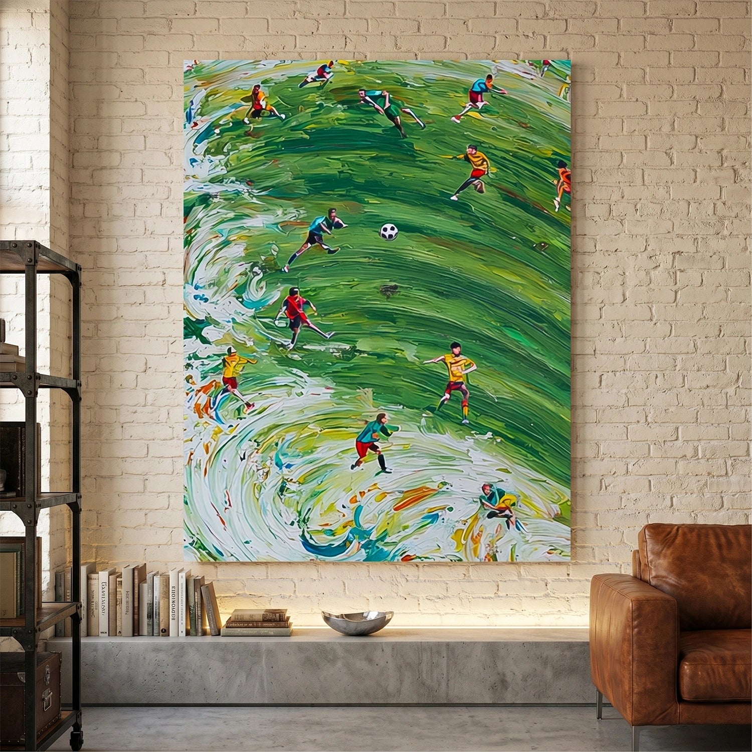 Football Sport Art Texture Painting Canvas #SA084