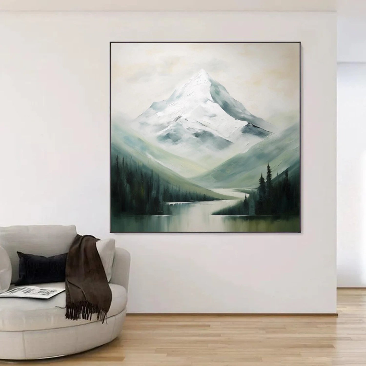 Abstract Mountai Canvas Art #MM326