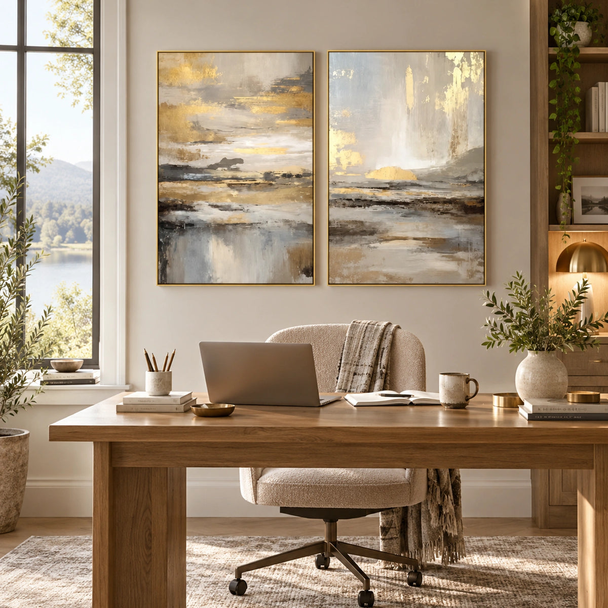 Abstract Wall Art Set of 2 #AB 772