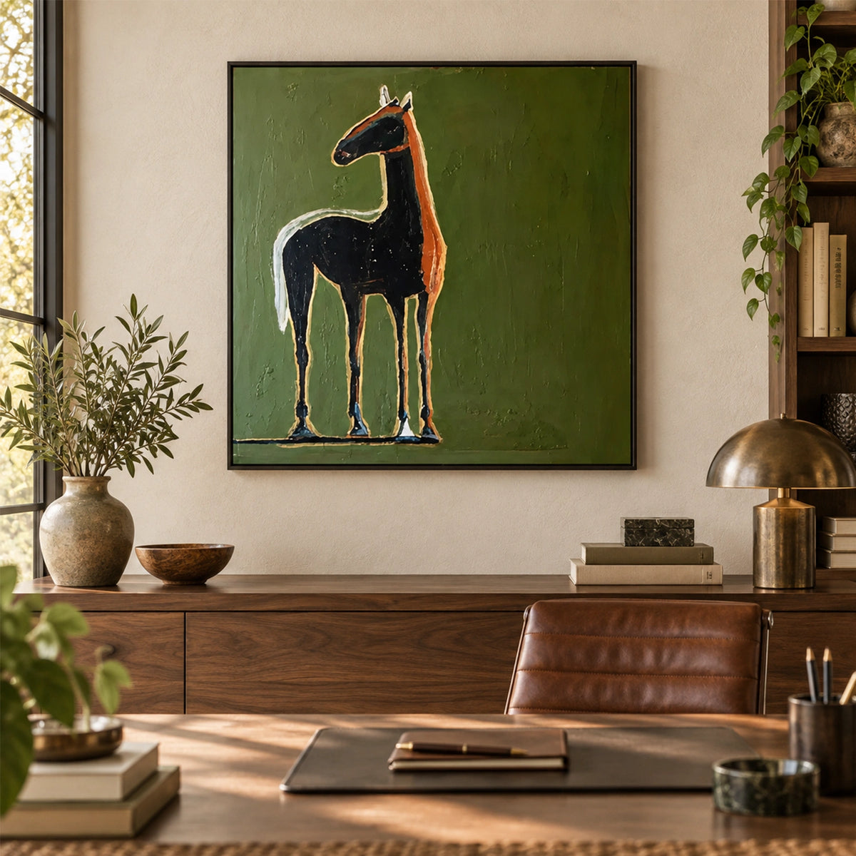 Abstract Animal Canvas Art #AP253