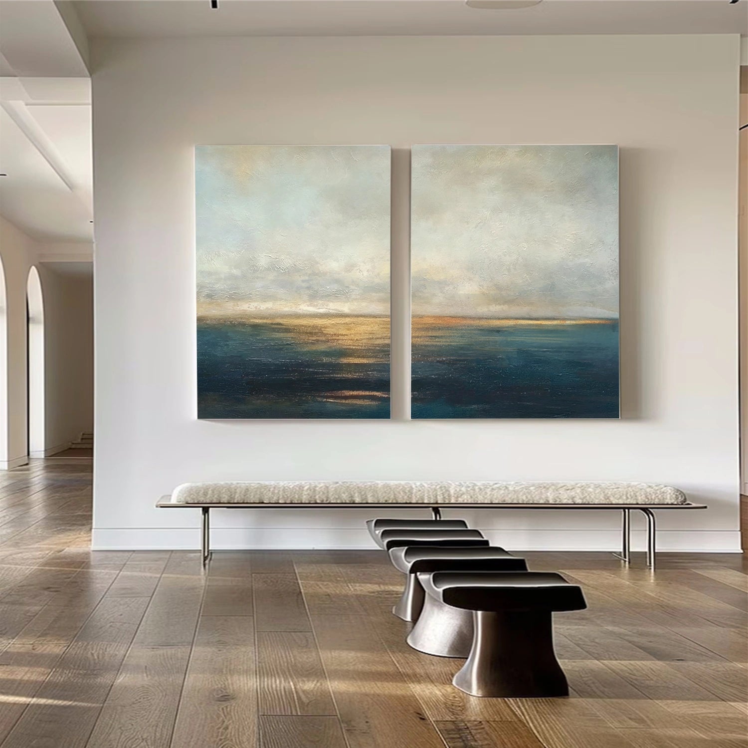 Abstract Texture Wall Art Set of 2 #AB624