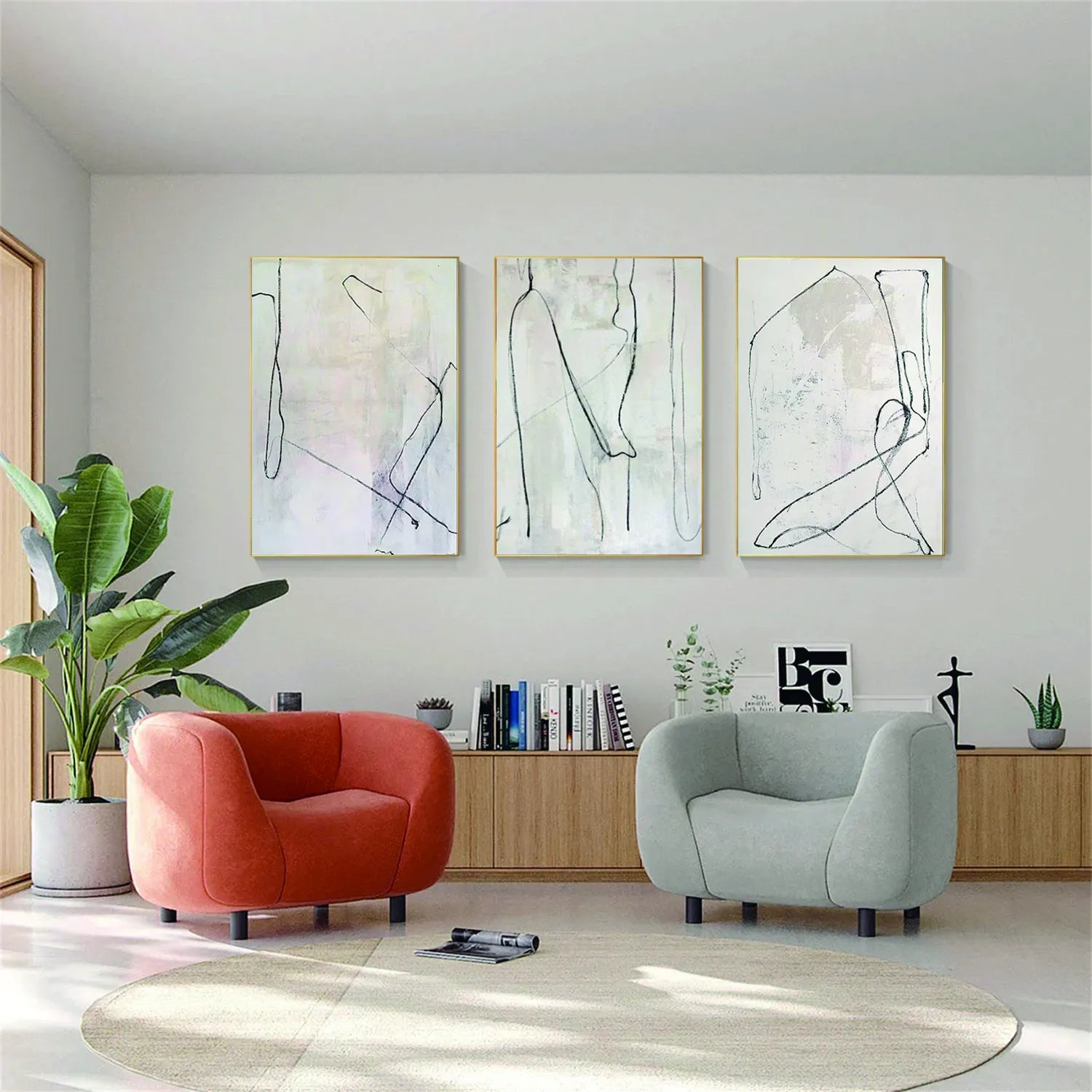 Abstract Painting Set of 3 #AB210