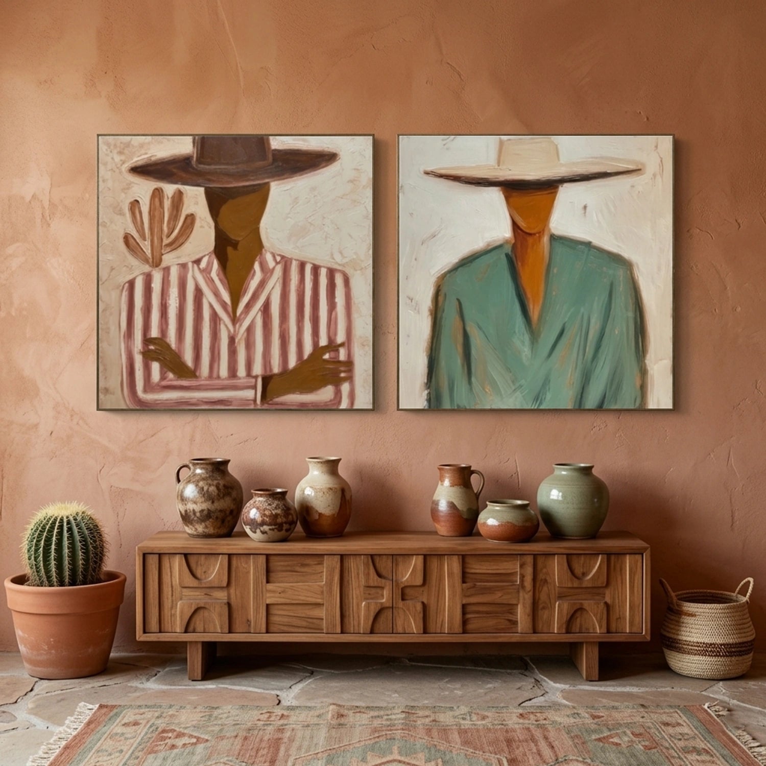 Americana Wall Art Square Set of 2 #VE009