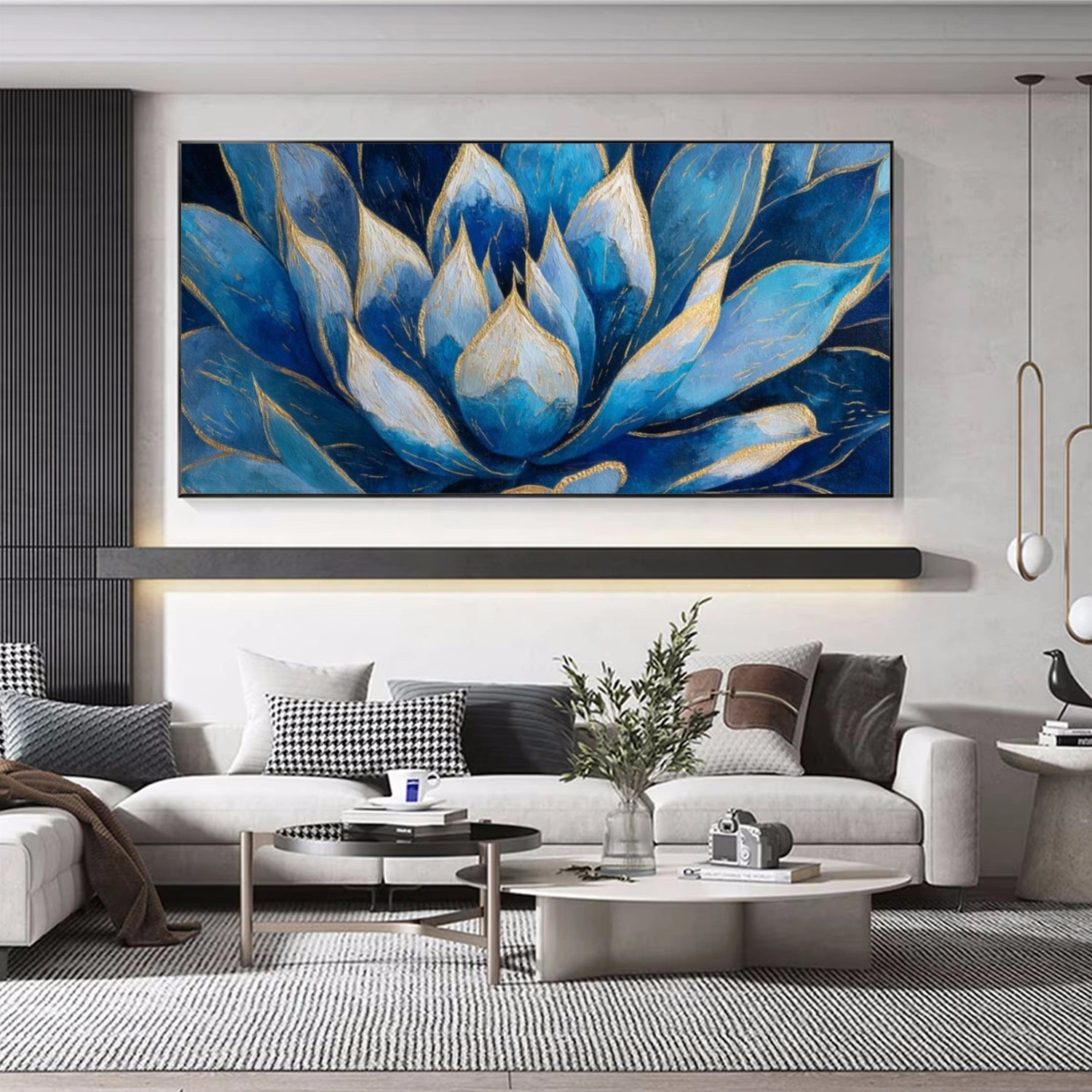 Flower & Tree Abstract Textured Canvas # FT 361