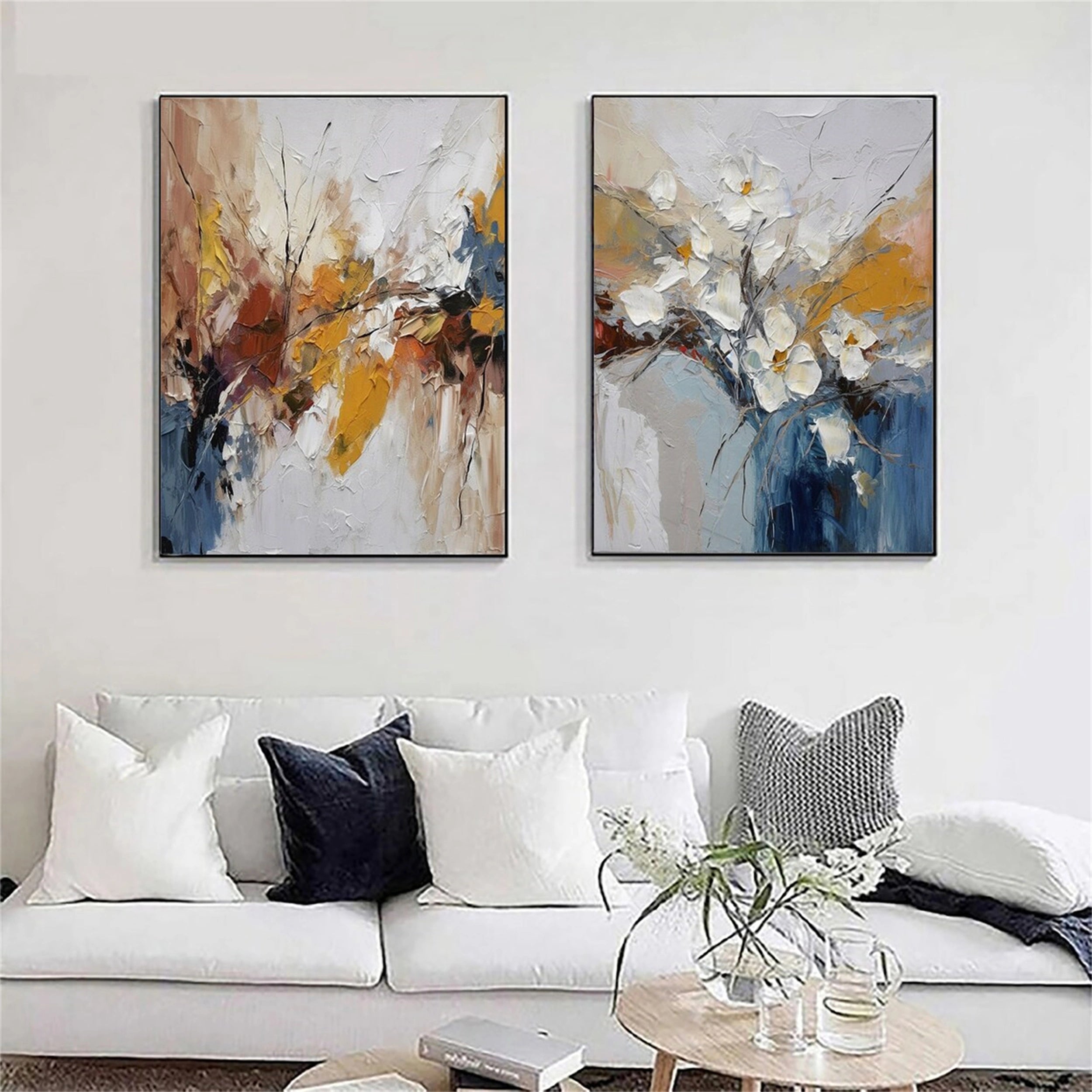Flower And Tree Painting Set of 2 #FT 040