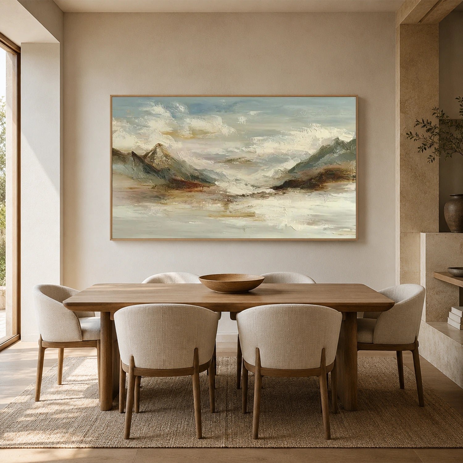 Minimalist Mountain Texture Canvas # MM463