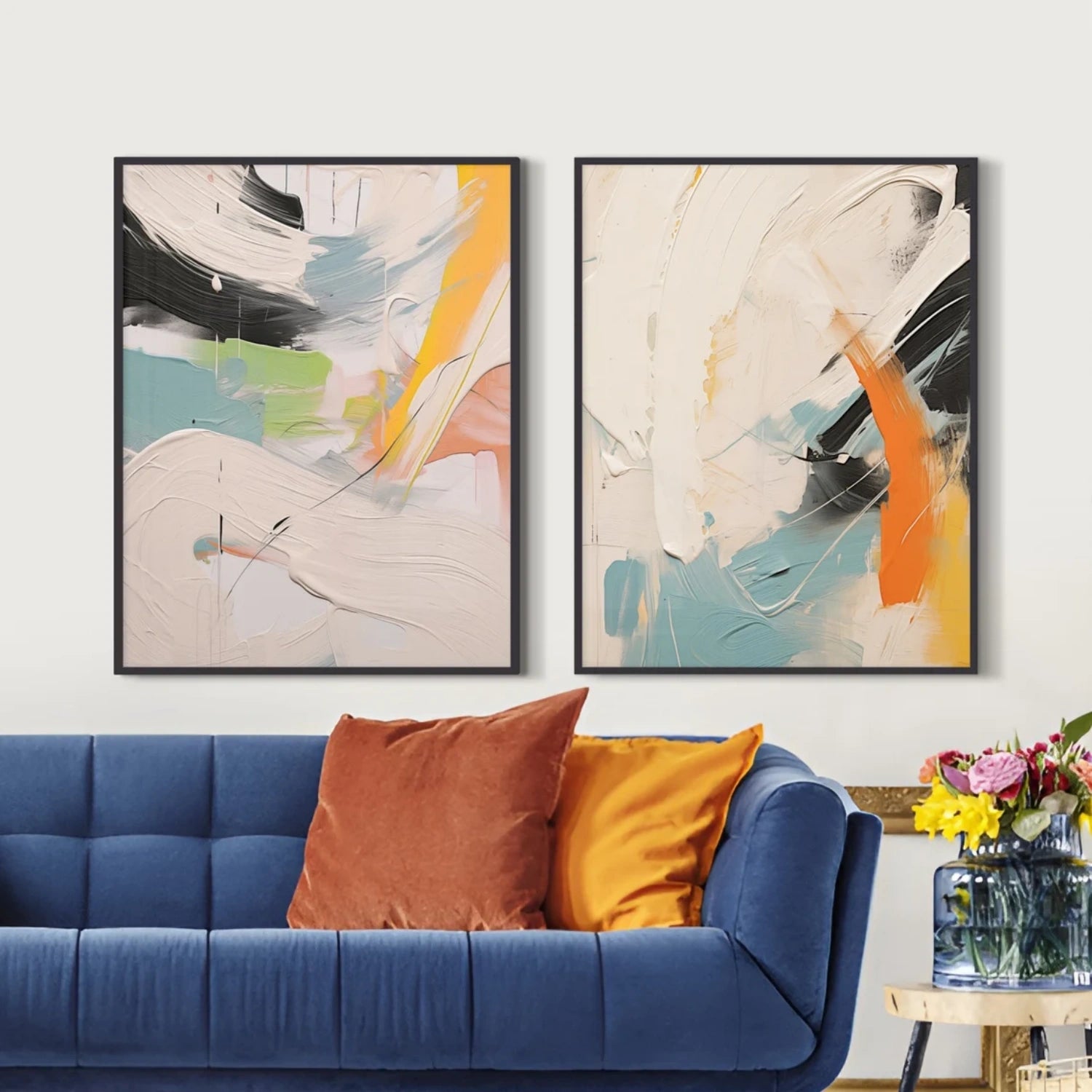 Abstract Painting Set of 2 #AB 411