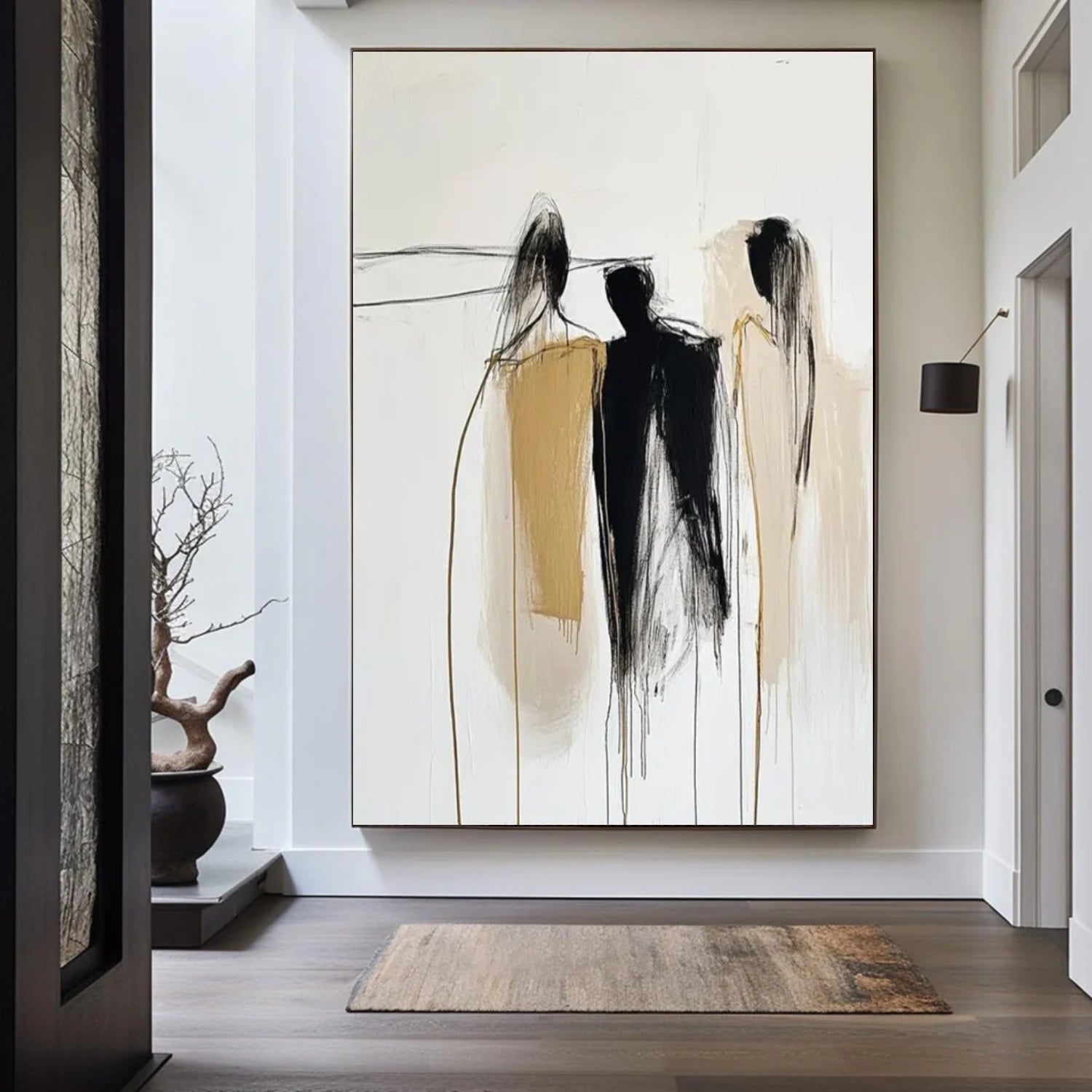 Contemporary Abstract Minimalist Textured Wall Art #CW048