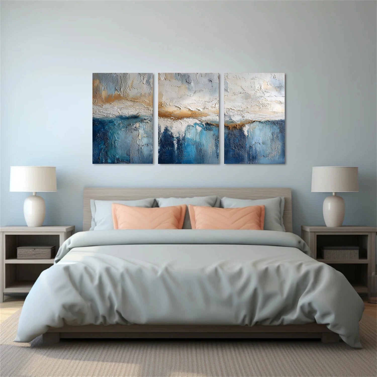 Abstract Wall Art Set of 3  #AB617