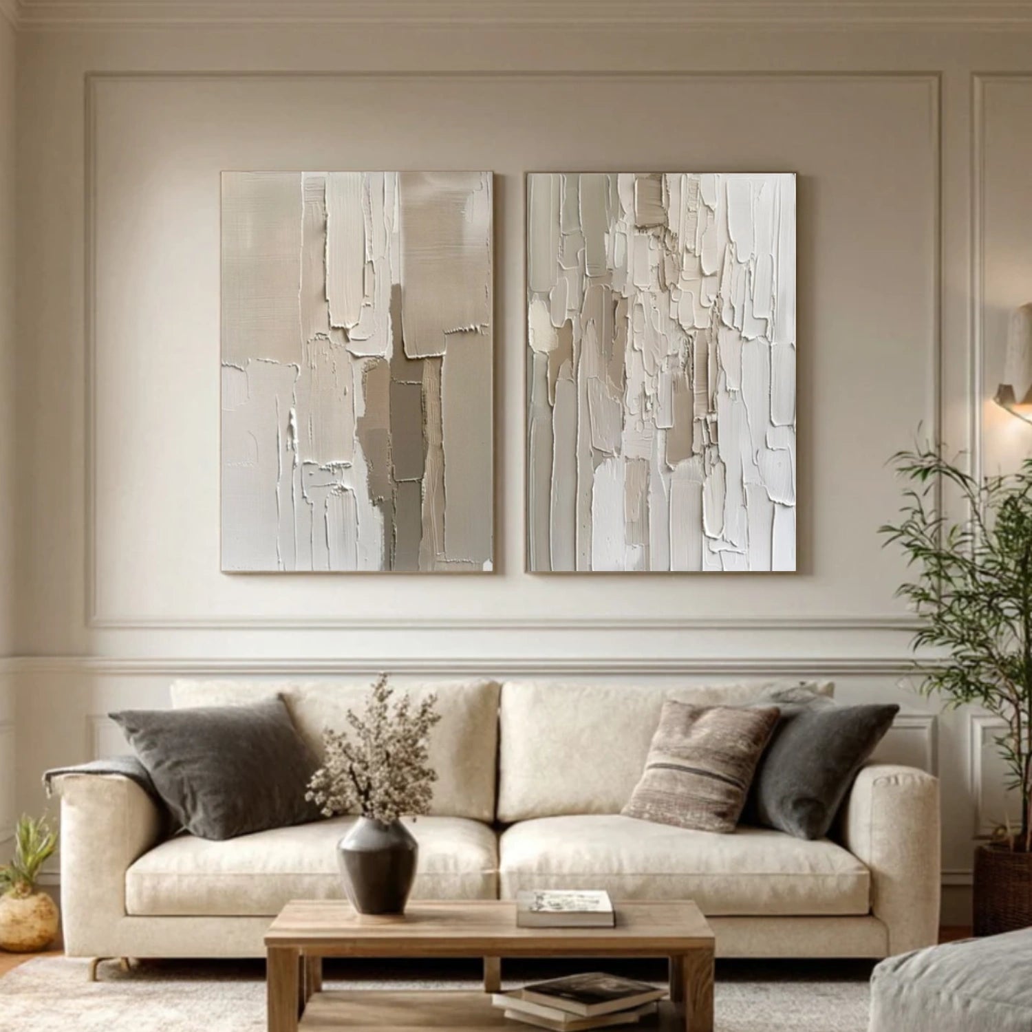 Abstract Texture  Set of 2 Wall Art #AB549