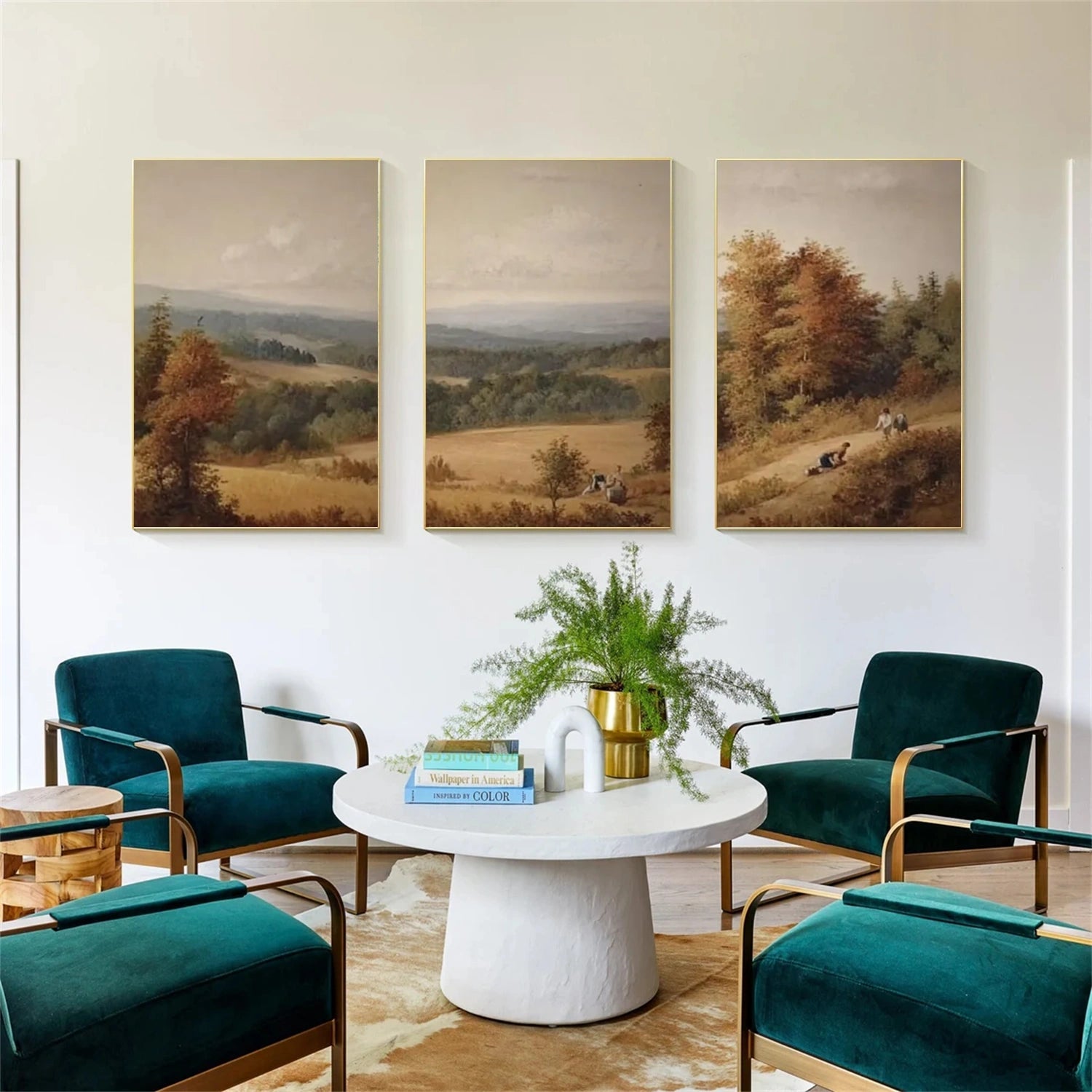 Abstract Urban Set of 3  Landscape Painting #UL 044