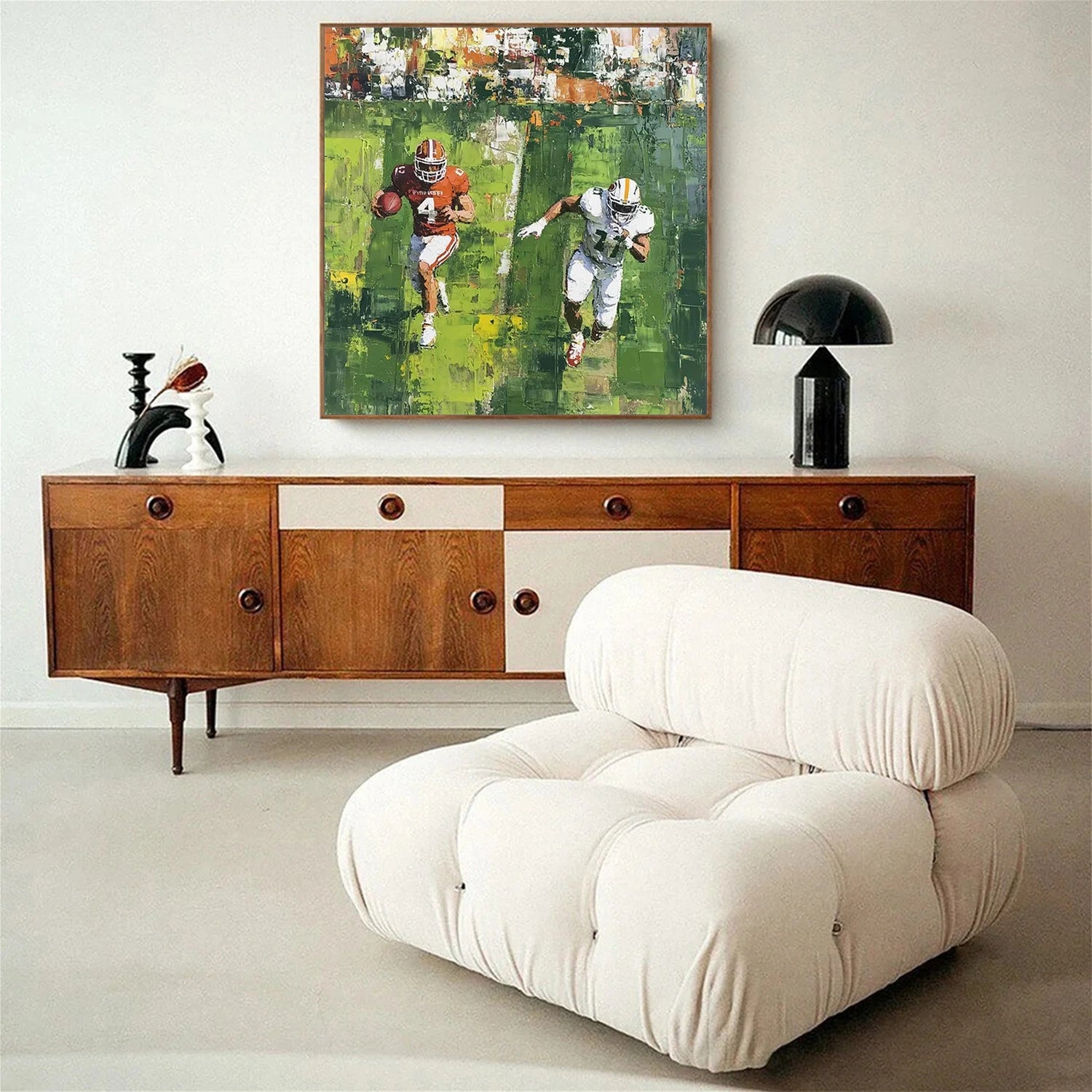 American Football Sport Art Textured Painting Canvas #SA005