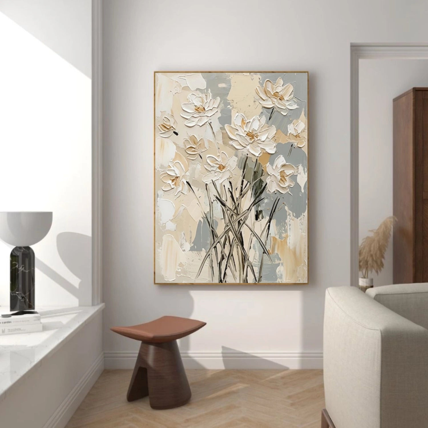 Flower & Tree Abstract Textured Canvas # FT 350