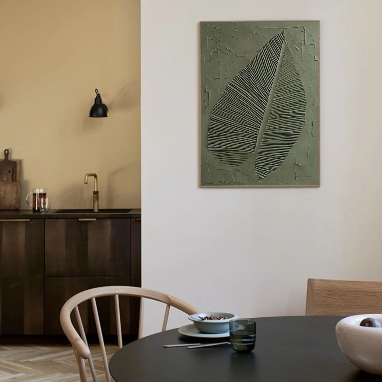 Green Minimalist Texture Canvas # MM415